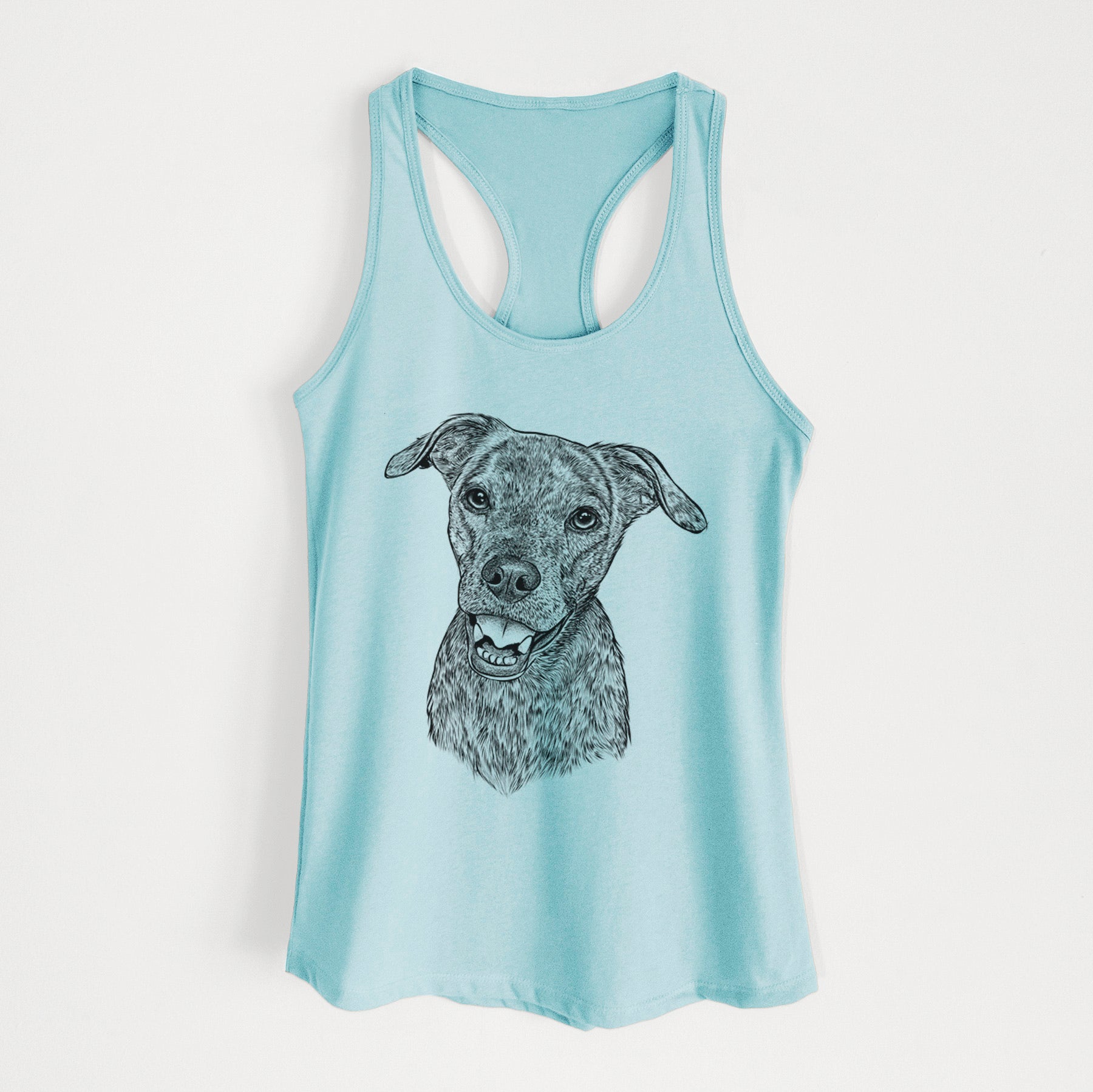 Kirby the Mountain Cur Mix - Women's Racerback Tanktop