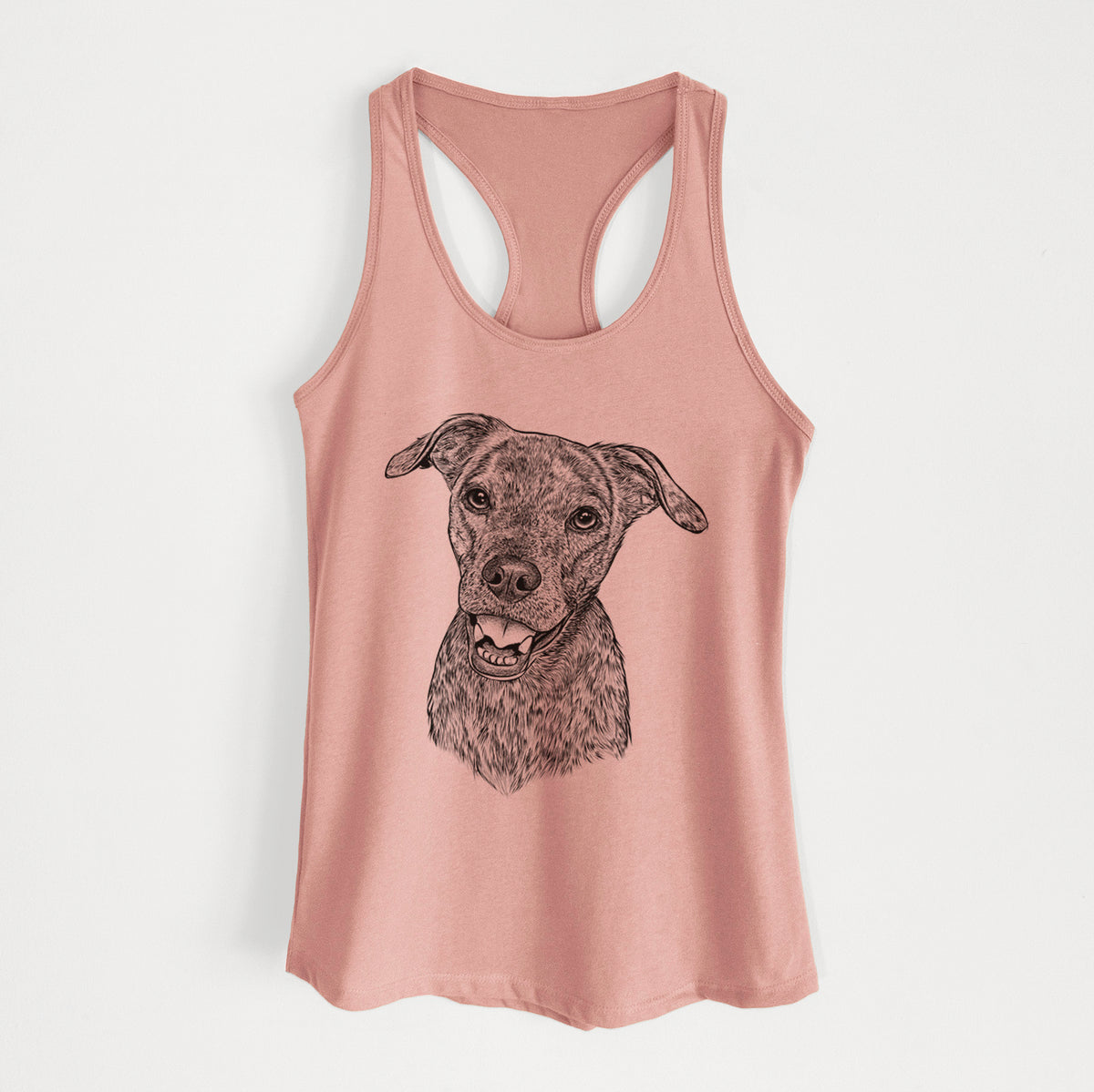 Kirby the Mountain Cur Mix - Women's Racerback Tanktop
