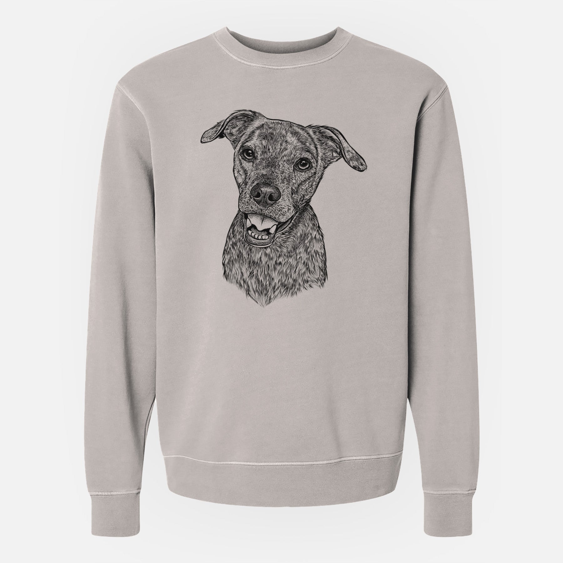 Bare Kirby the Mountain Cur Mix - Unisex Pigment Dyed Crew Sweatshirt