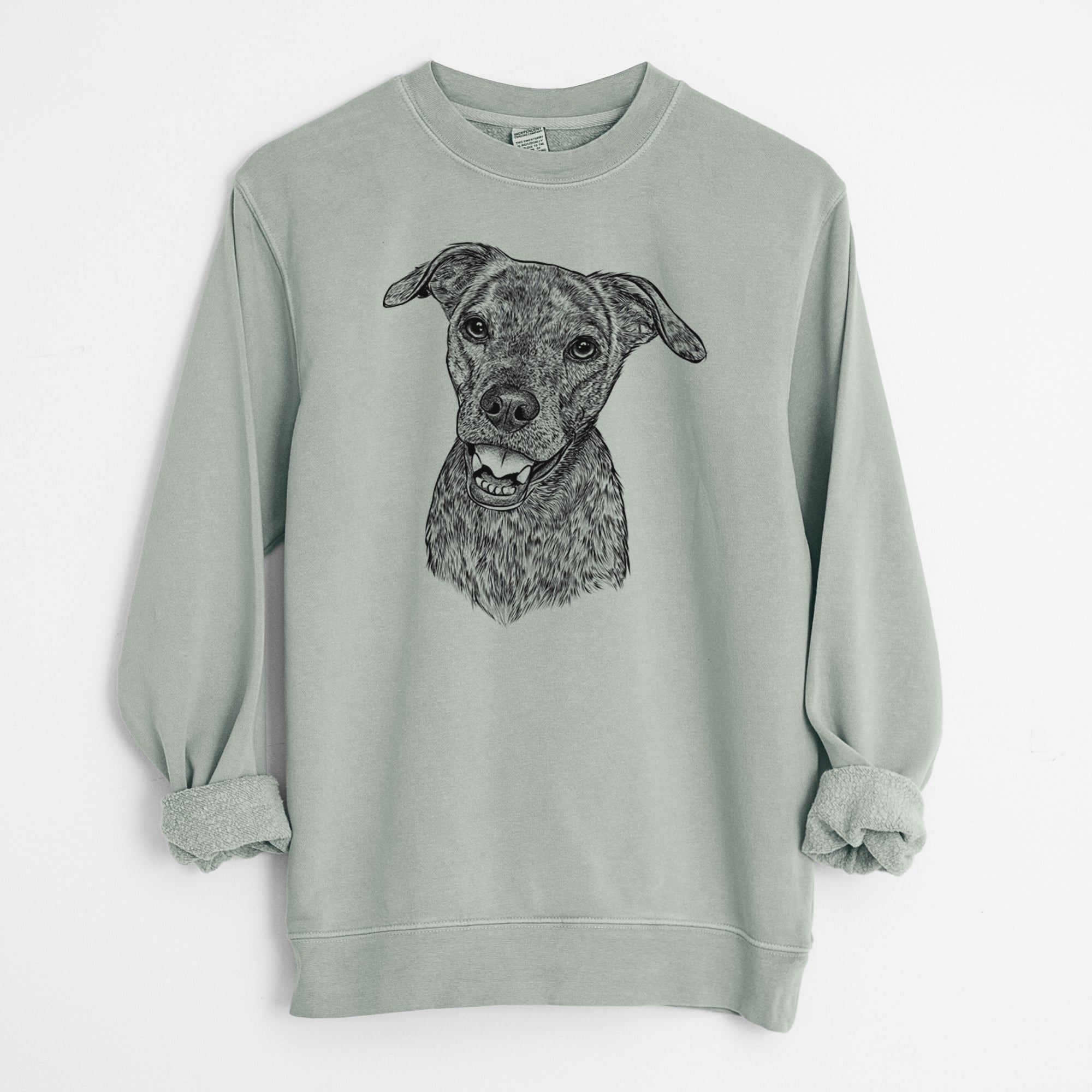 Bare Kirby the Mountain Cur Mix - Unisex Pigment Dyed Crew Sweatshirt