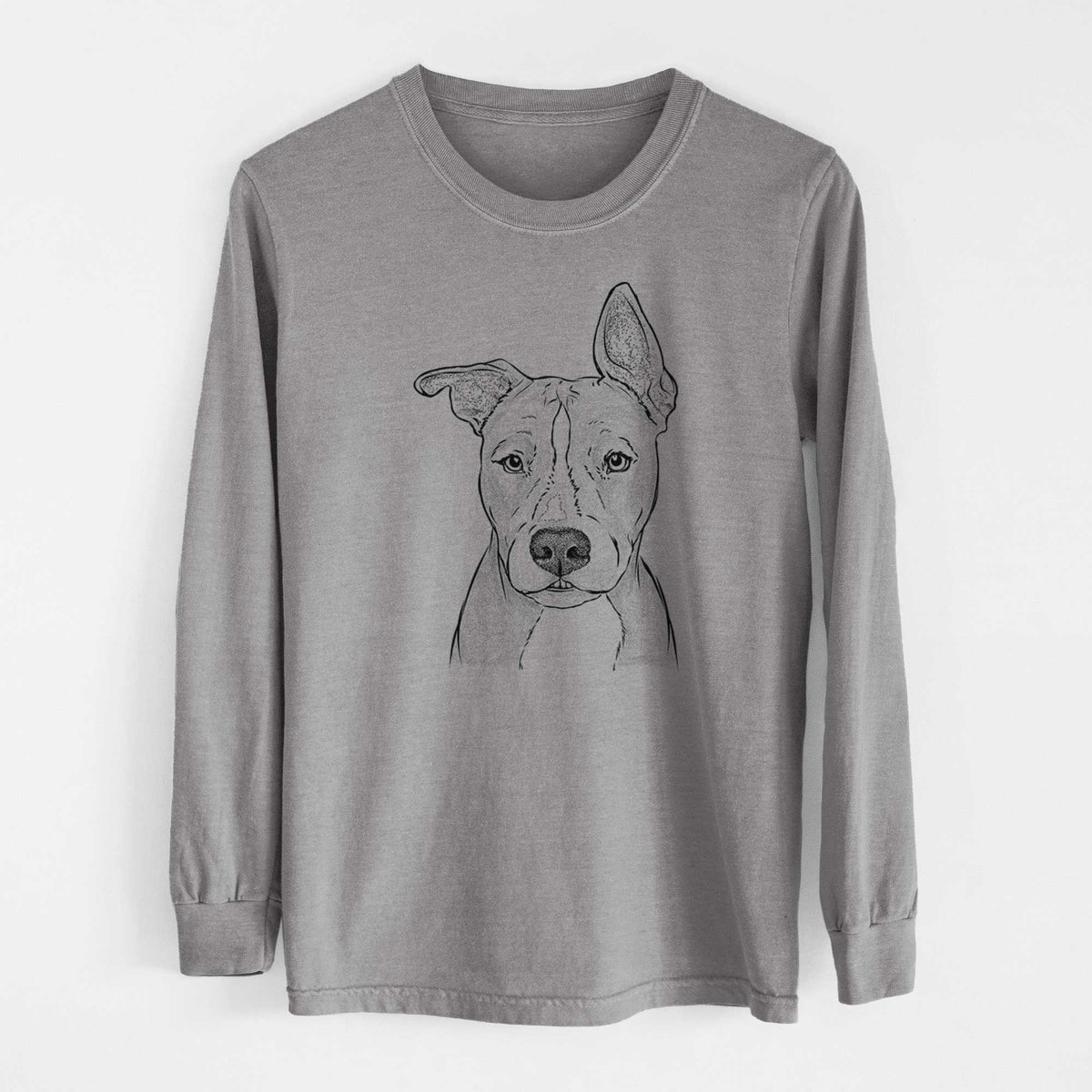 Bare Kisses the Pitbull - Heavyweight 100% Cotton Long Sleeve