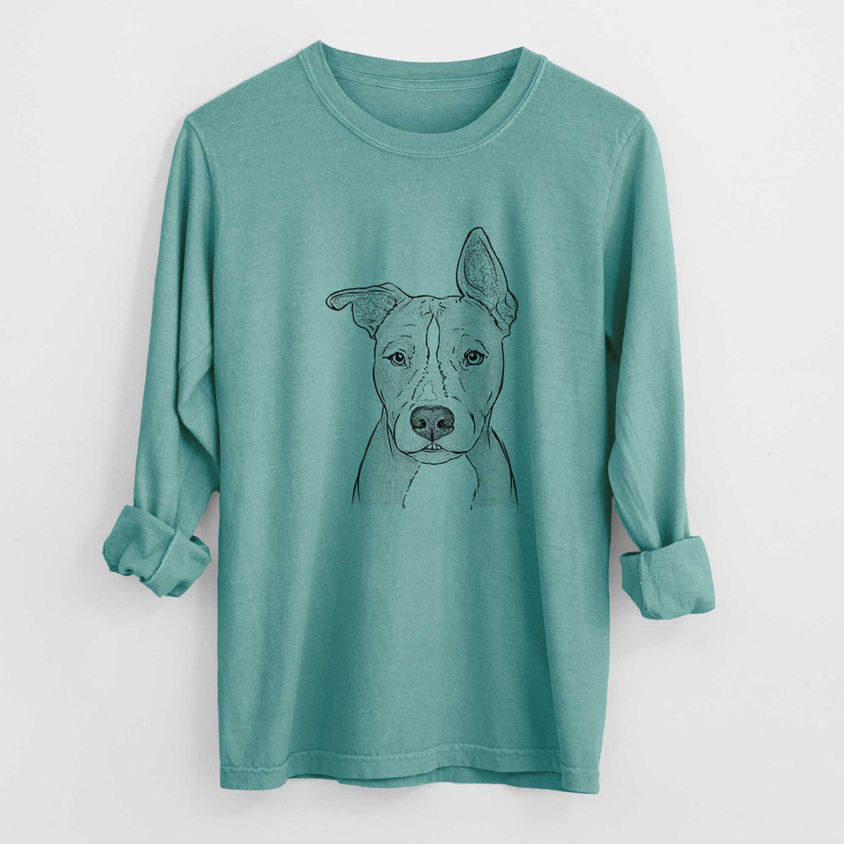 Bare Kisses the Pitbull - Heavyweight 100% Cotton Long Sleeve