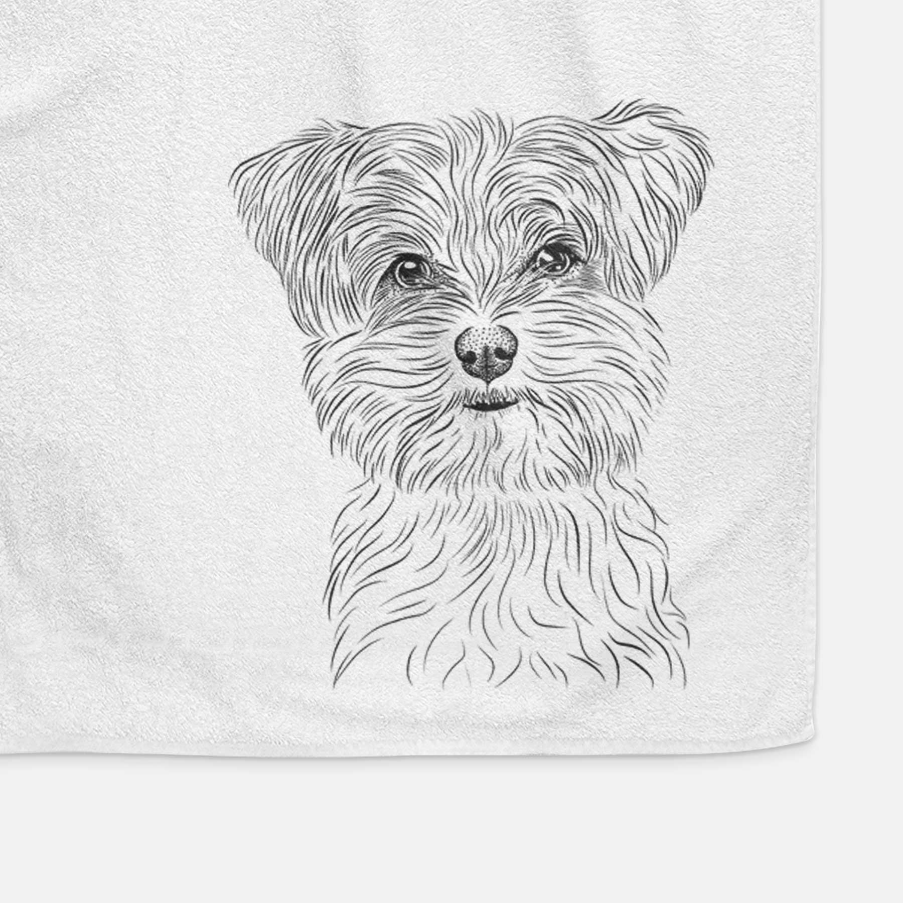 Kiwi the Morkie Decorative Hand Towel