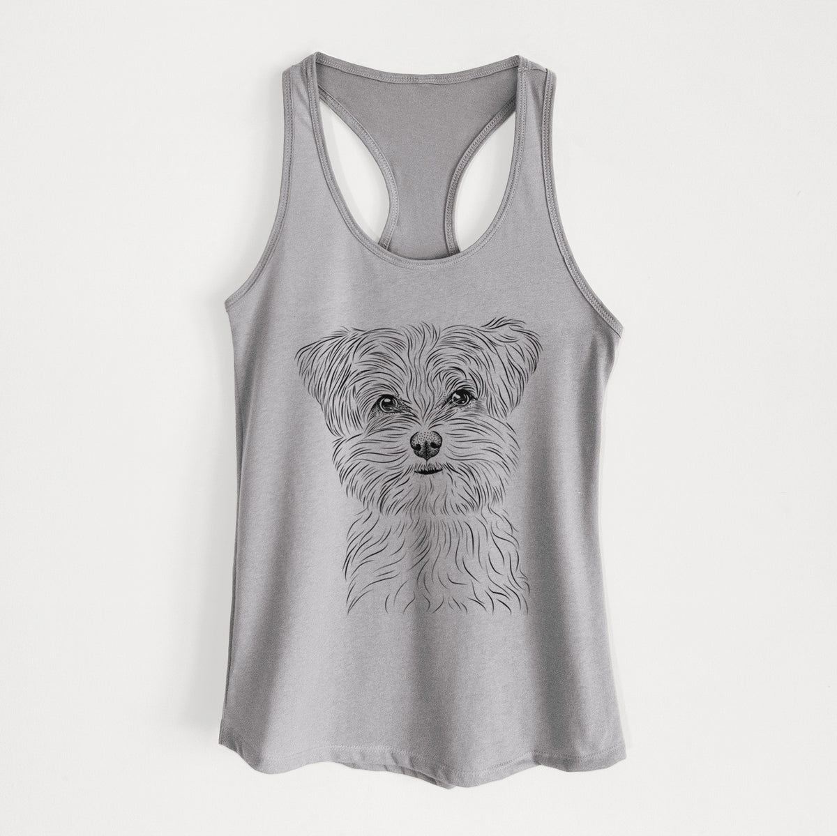 Kiwi the Morkie - Women&#39;s Racerback Tanktop