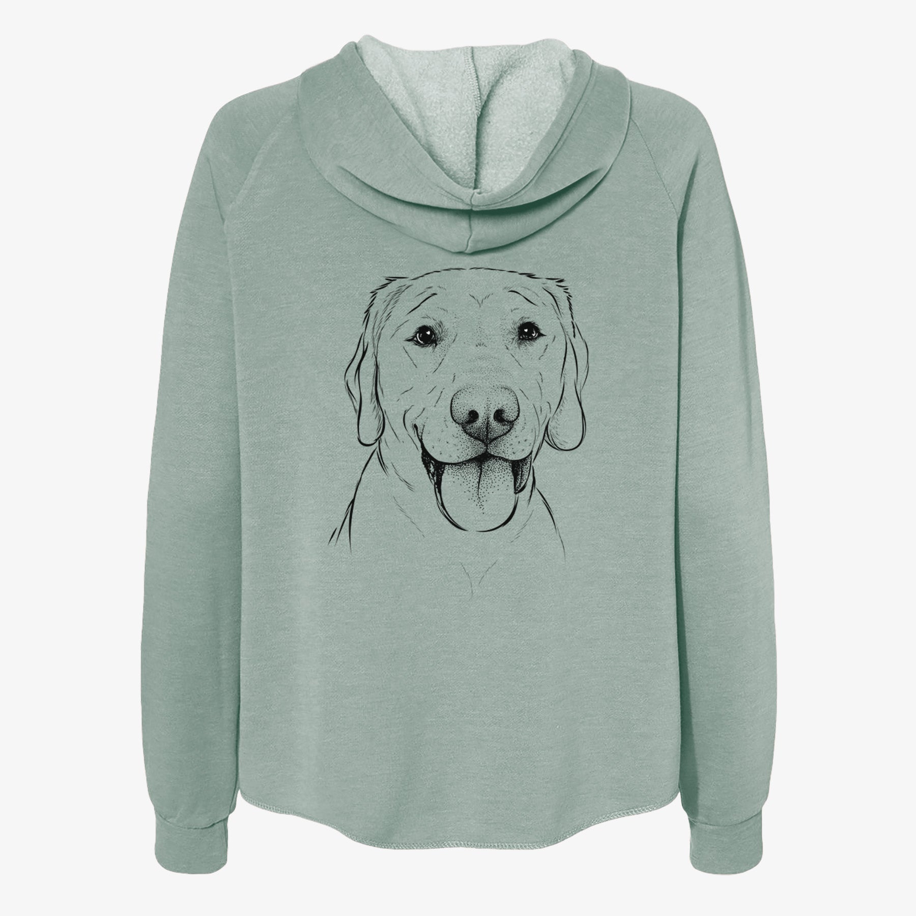 Klay the Labrador Retriever - Women's Cali Wave Zip-Up Sweatshirt