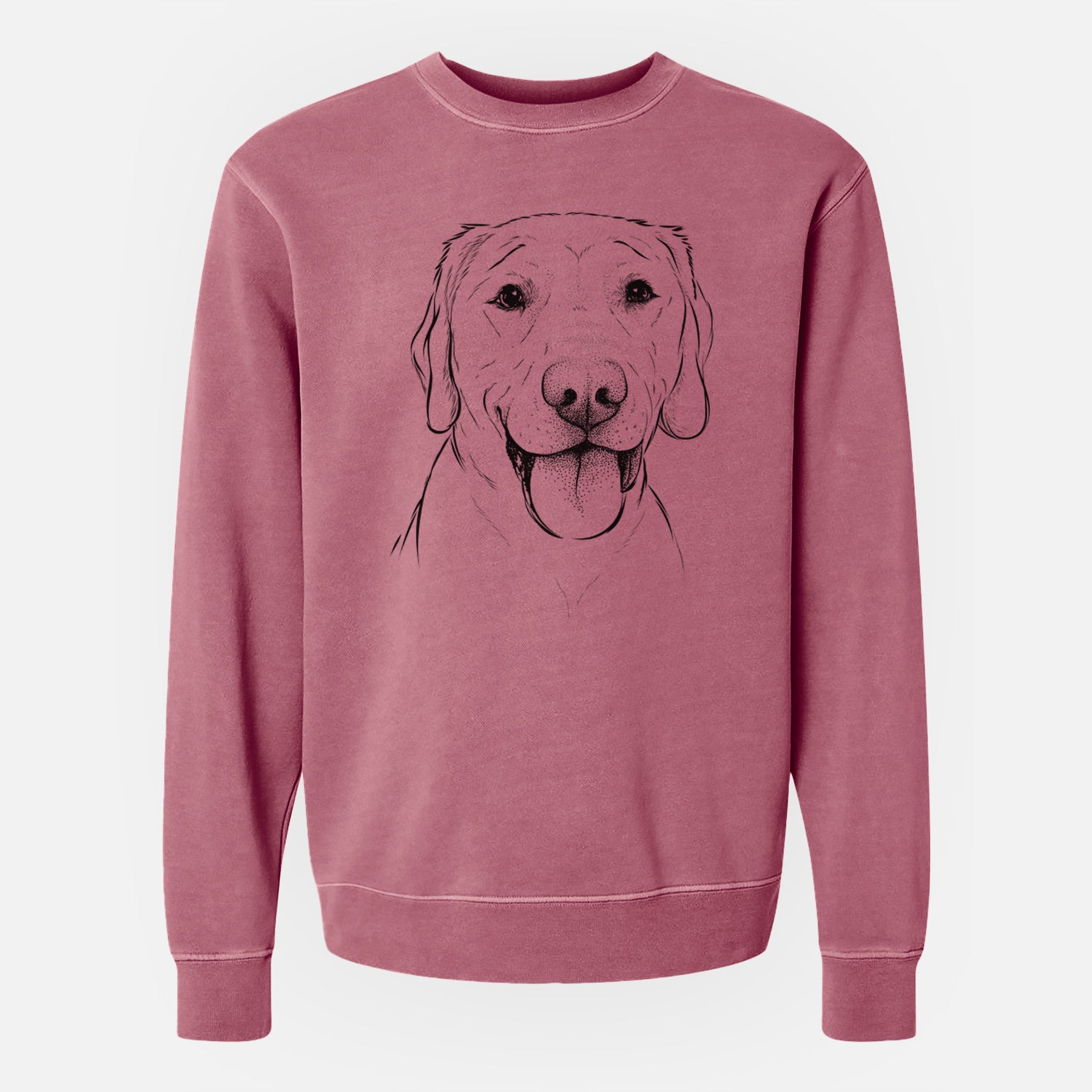 Bare Klay the Labrador Retriever - Unisex Pigment Dyed Crew Sweatshirt