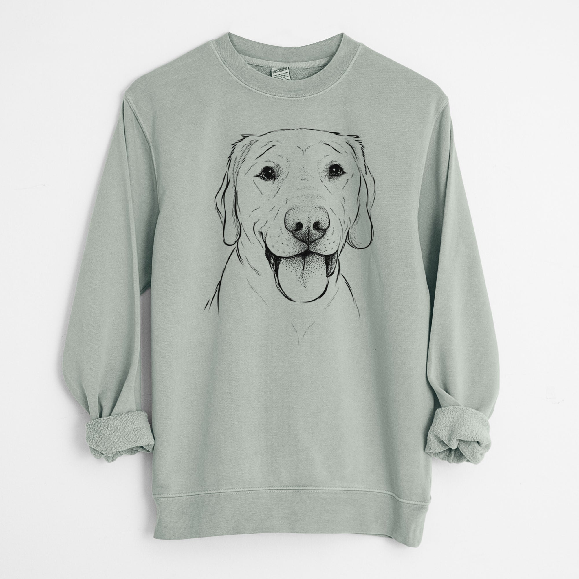 Bare Klay the Labrador Retriever - Unisex Pigment Dyed Crew Sweatshirt