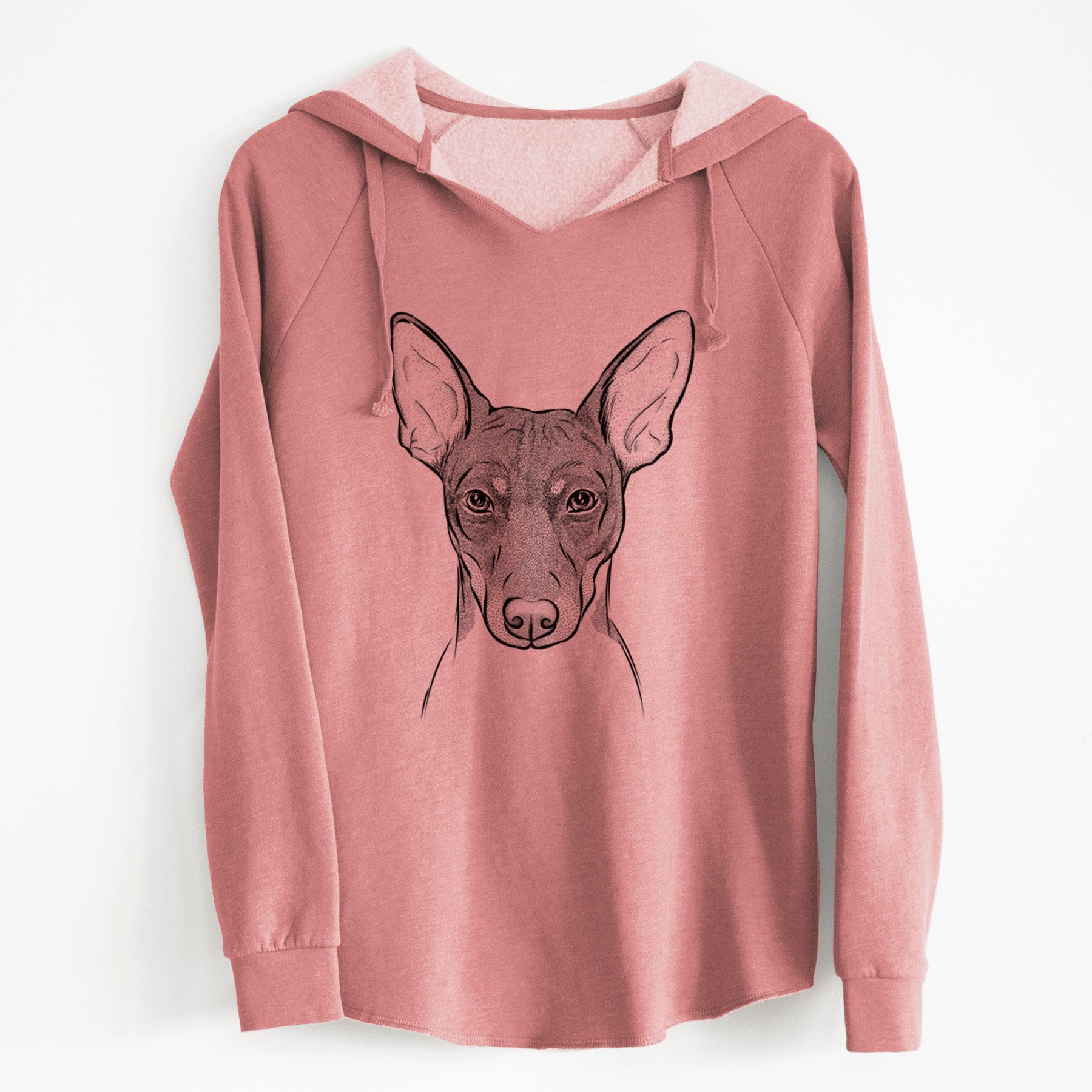 Bare Knox the Rat Terrier - Cali Wave Hooded Sweatshirt