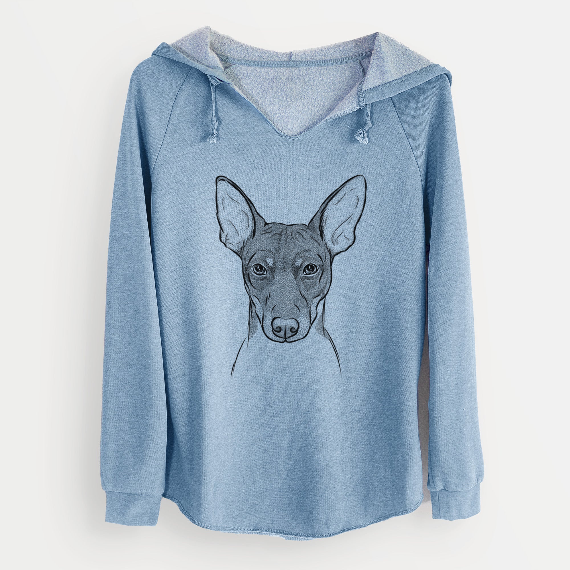 Bare Knox the Rat Terrier - Cali Wave Hooded Sweatshirt