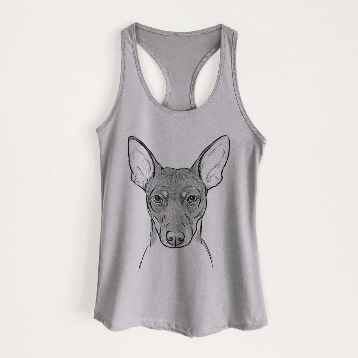 Knox the Rat Terrier - Women&#39;s Racerback Tanktop