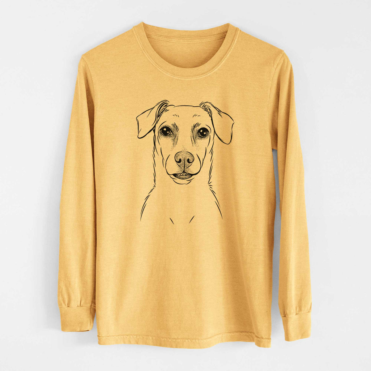 Bare Koa the Jack Russell Terrier - Heavyweight 100% Cotton Long Sleeve