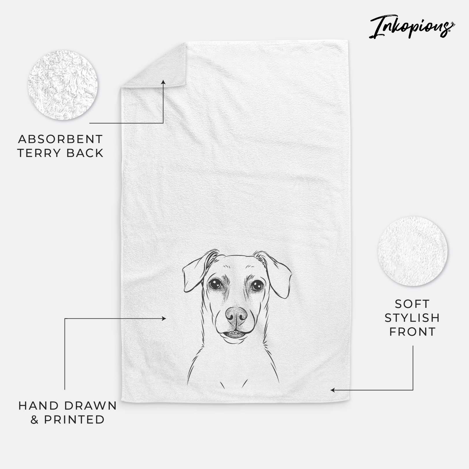 Koa the Jack Russell Terrier Decorative Hand Towel