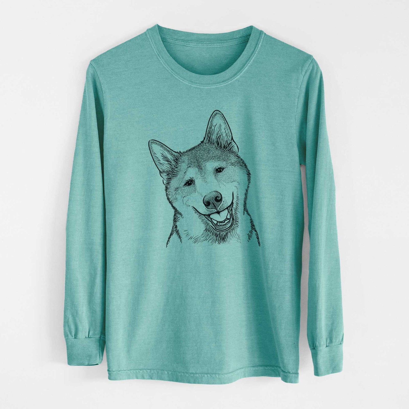 Bare Koby the Shiba Inu - Heavyweight 100% Cotton Long Sleeve