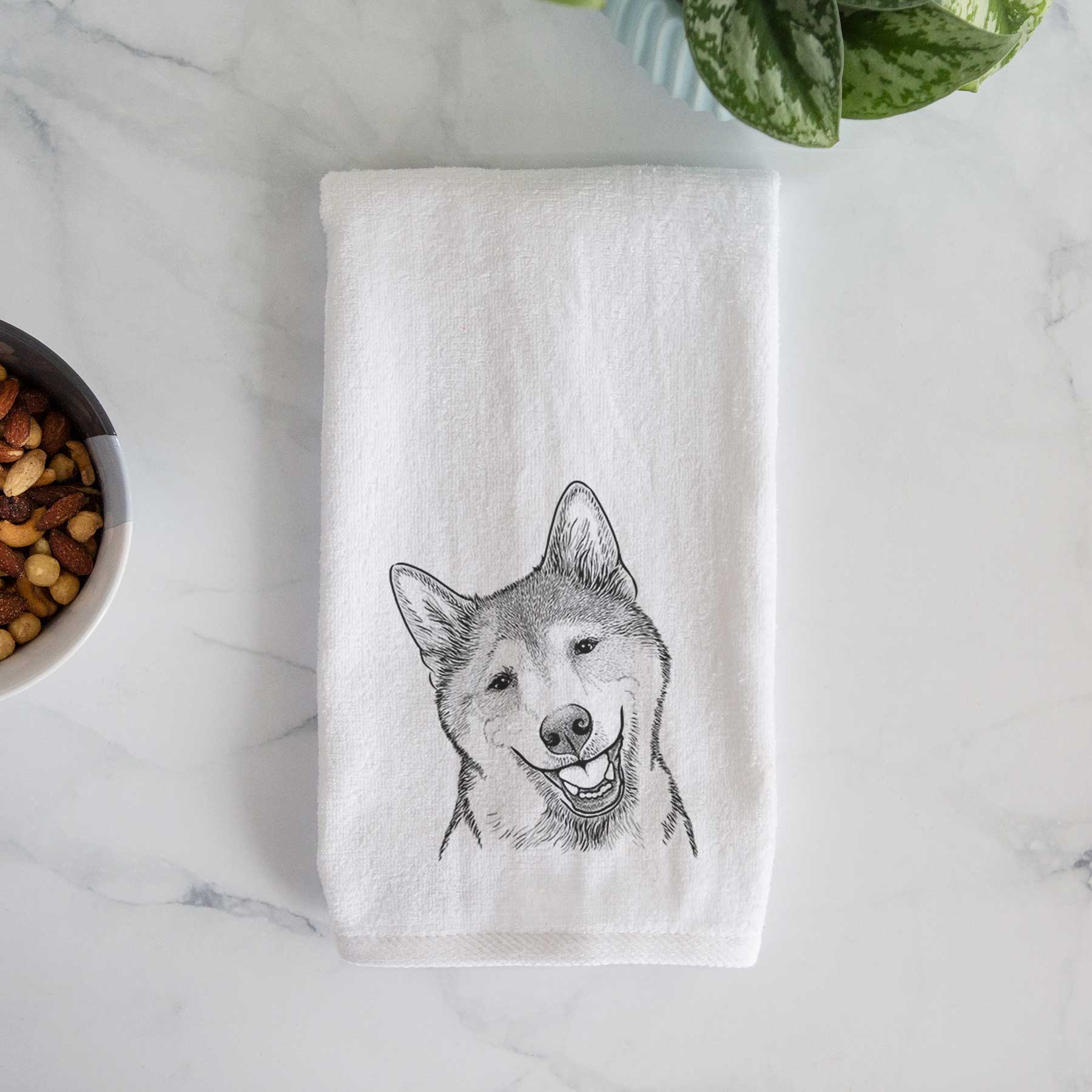 Koby the Shiba Inu Decorative Hand Towel