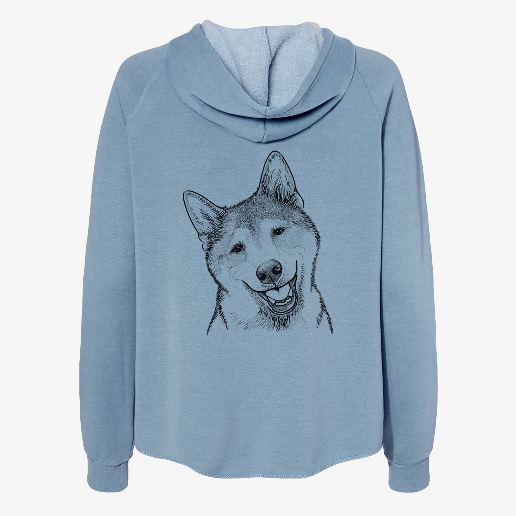 Koby the Shiba Inu - Women's Cali Wave Zip-Up Sweatshirt