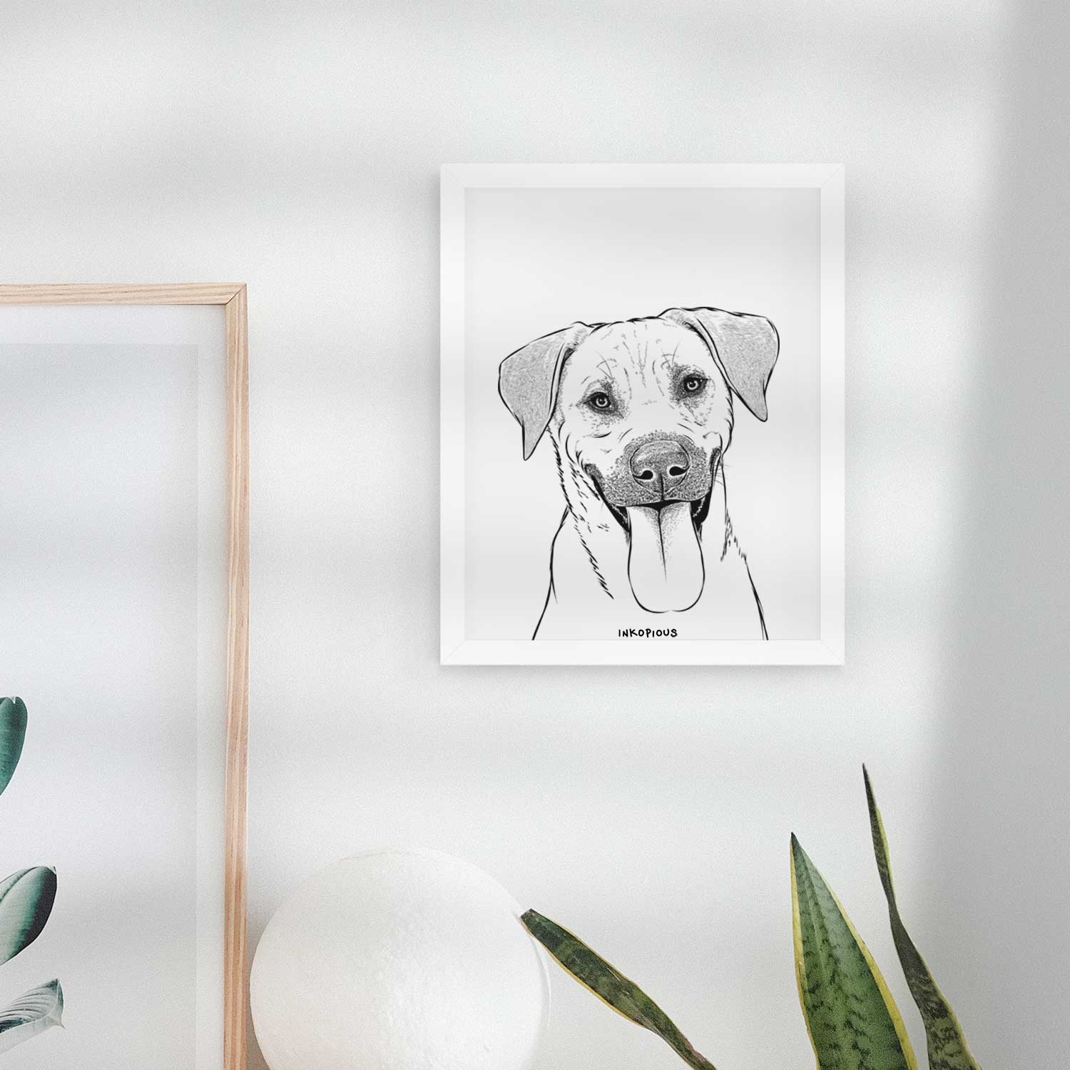 Koda the Black Mouth Cur Art Print