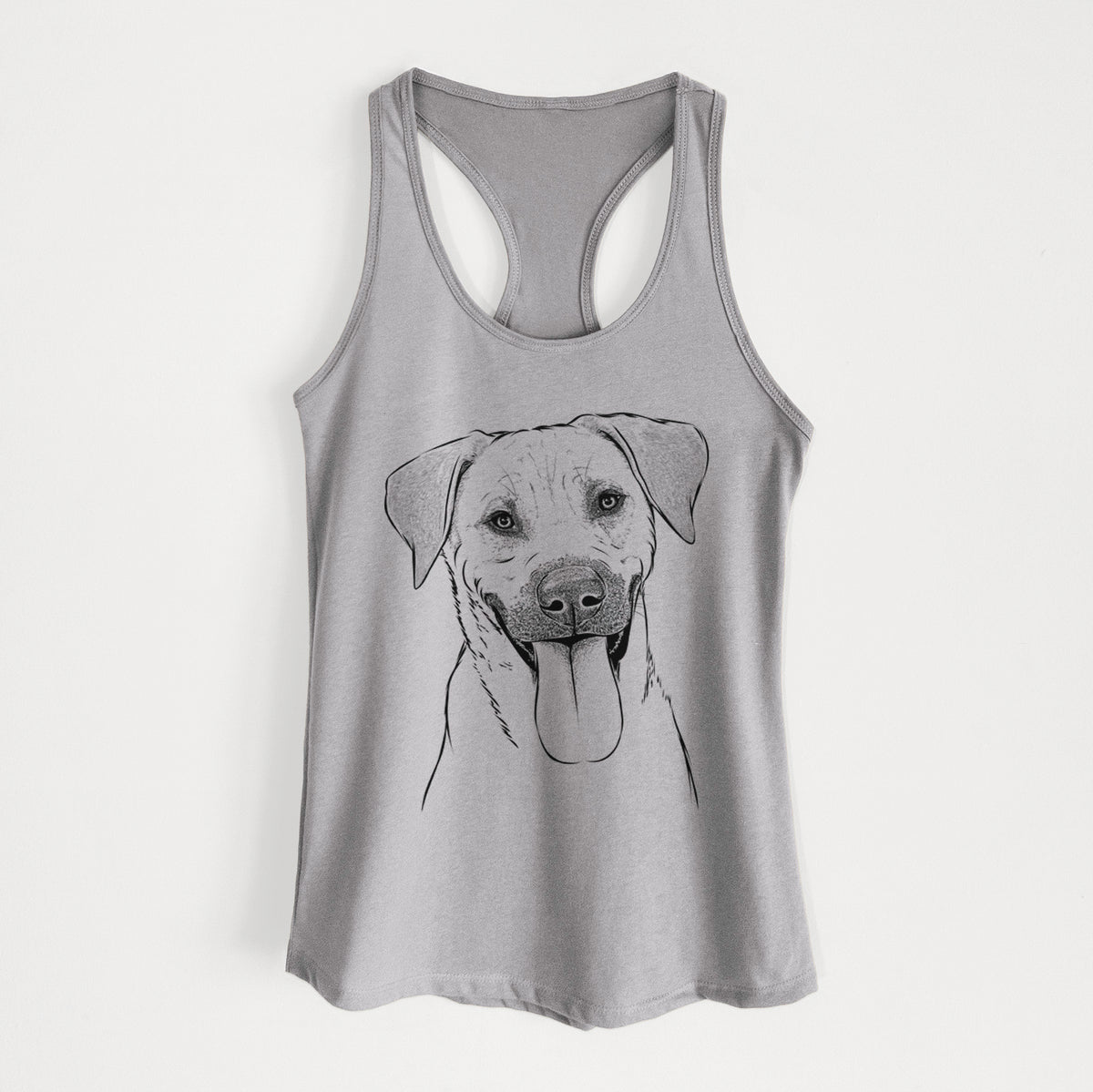 Koda the Black Mouth Cur - Women&#39;s Racerback Tanktop