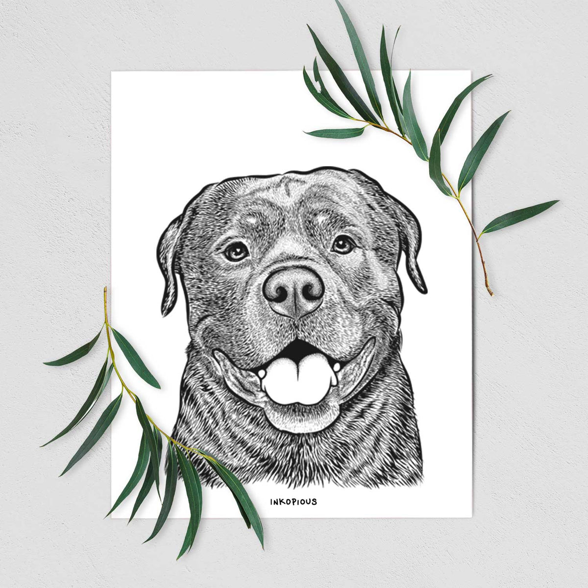 Kojak the Rottweiler Art Print