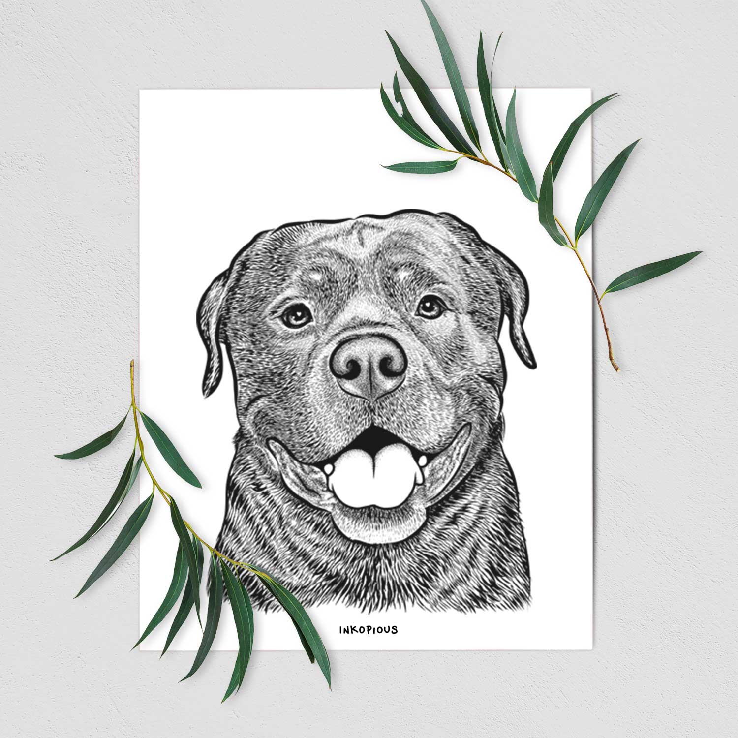 Kojak the Rottweiler Art Print