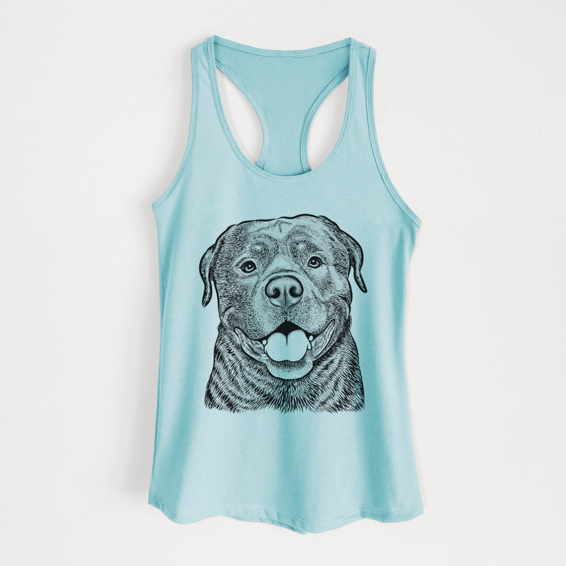 Kojak the Rottweiler - Women's Racerback Tanktop