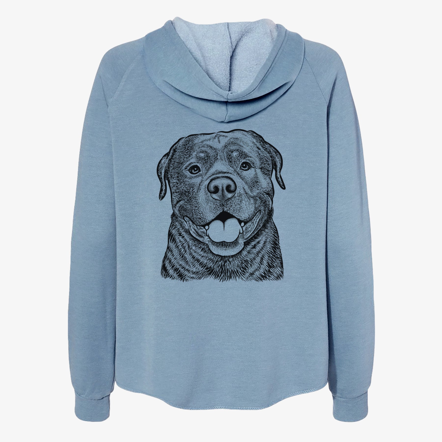 Kojak the Rottweiler - Women's Cali Wave Zip-Up Sweatshirt