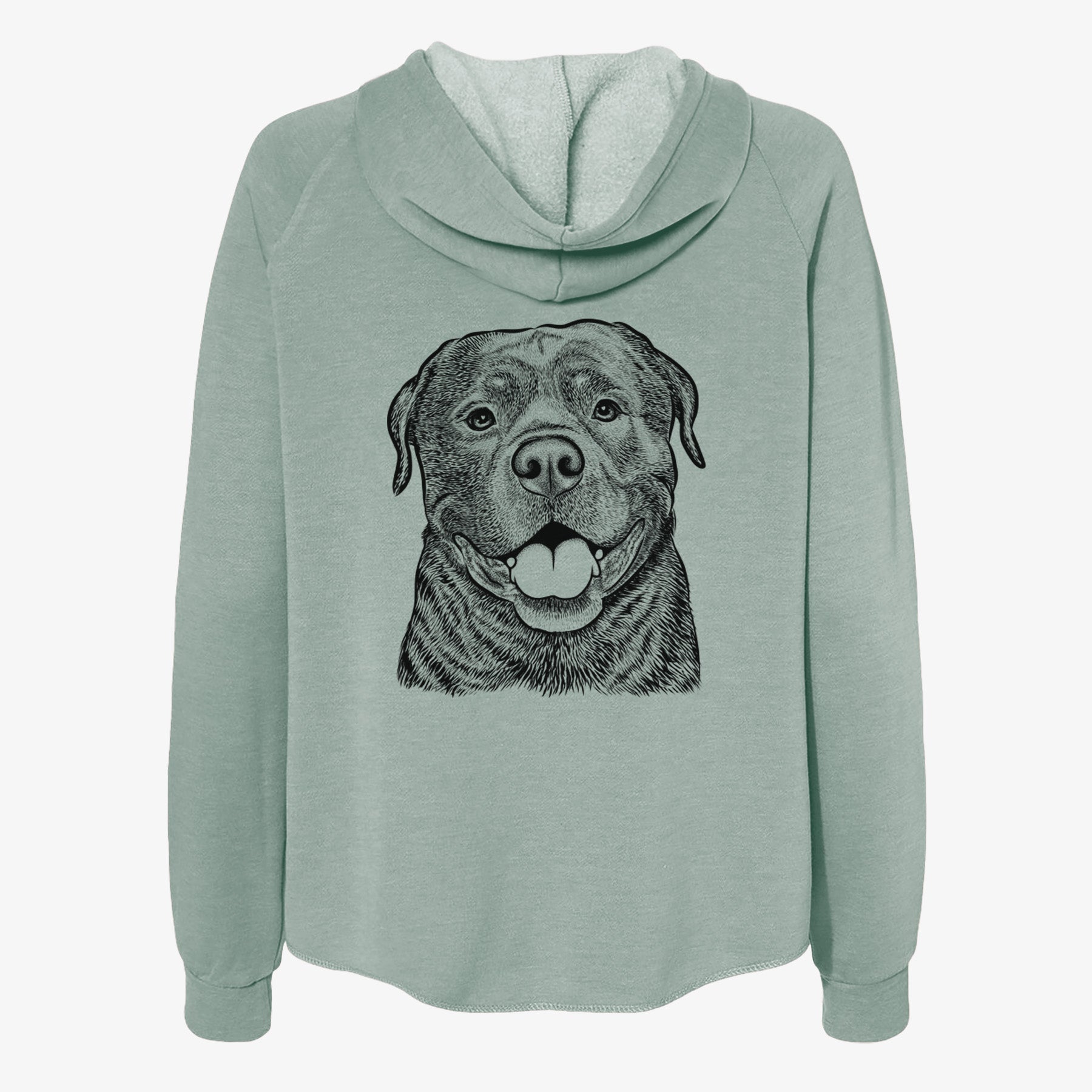 Kojak the Rottweiler - Women's Cali Wave Zip-Up Sweatshirt