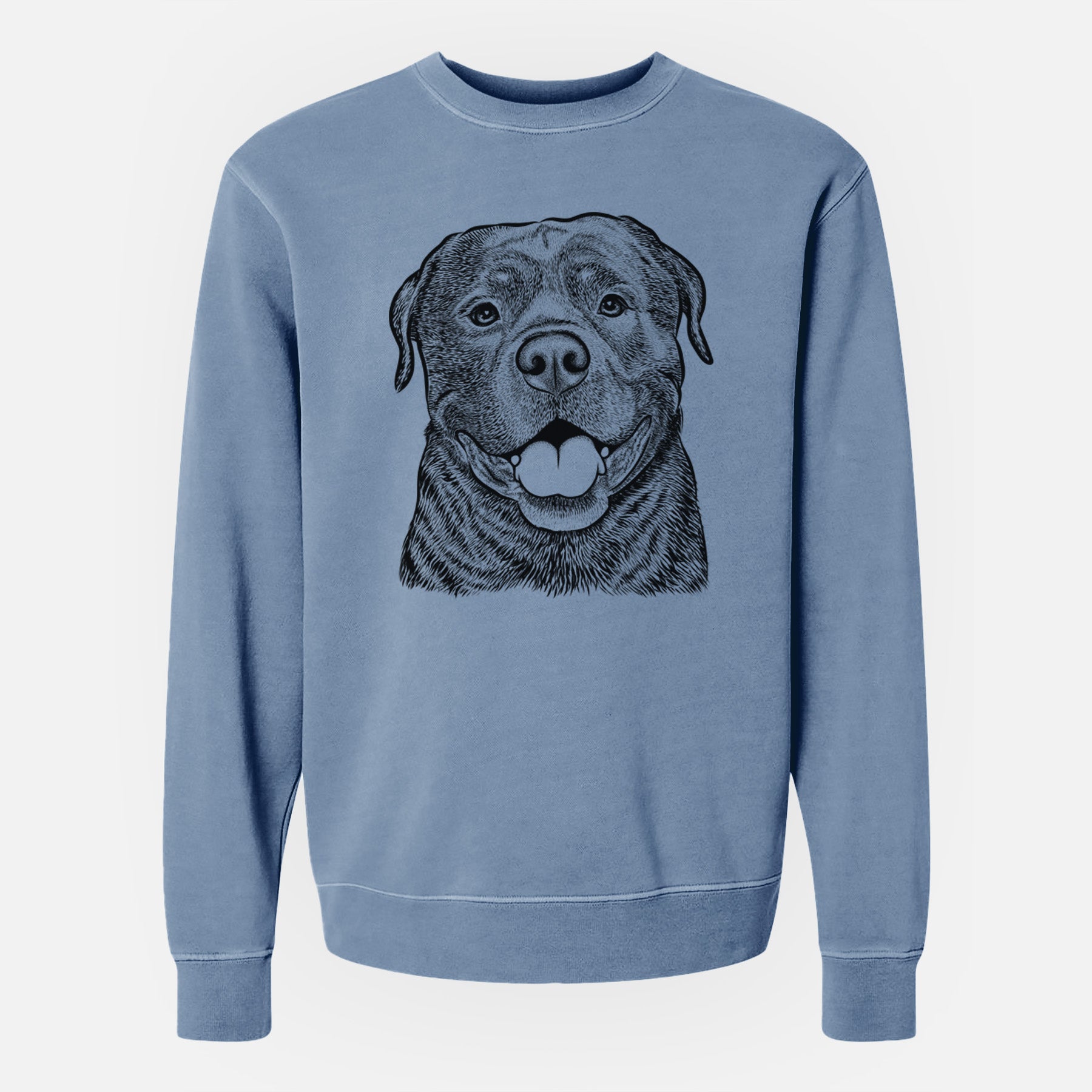 Bare Kojak the Rottweiler - Unisex Pigment Dyed Crew Sweatshirt