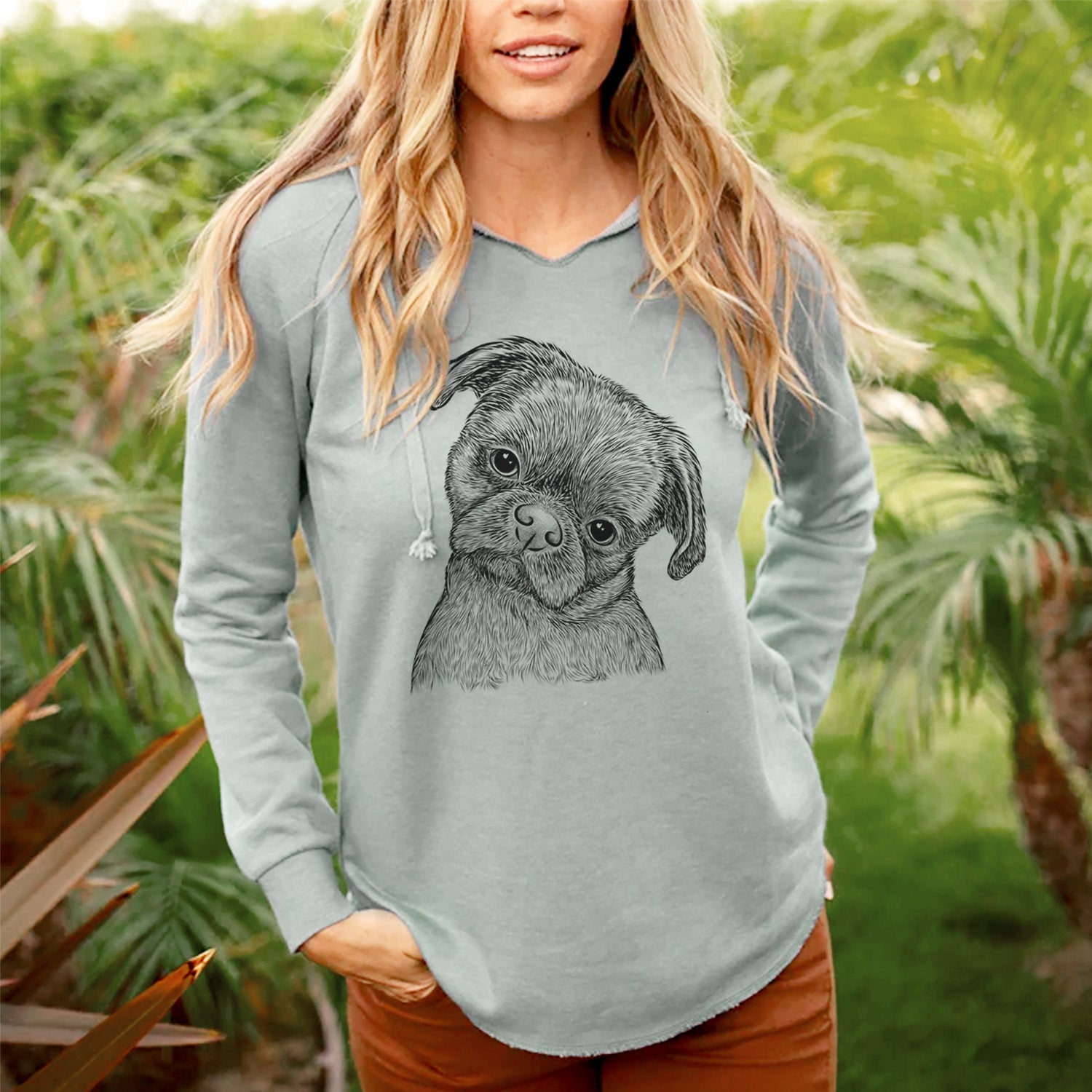 Bare Koko the Shih Tzu - Cali Wave Hooded Sweatshirt