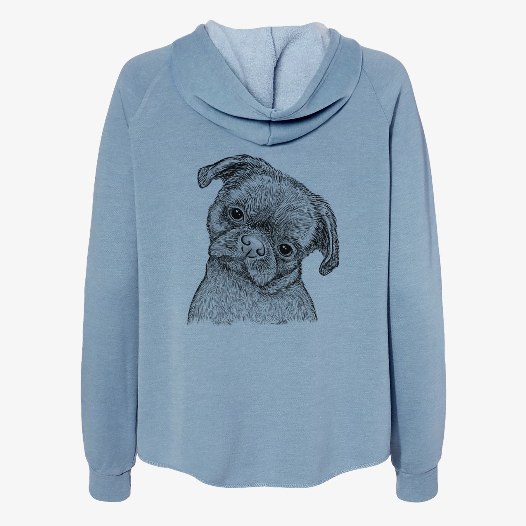 Koko the Shih Tzu - Women's Cali Wave Zip-Up Sweatshirt