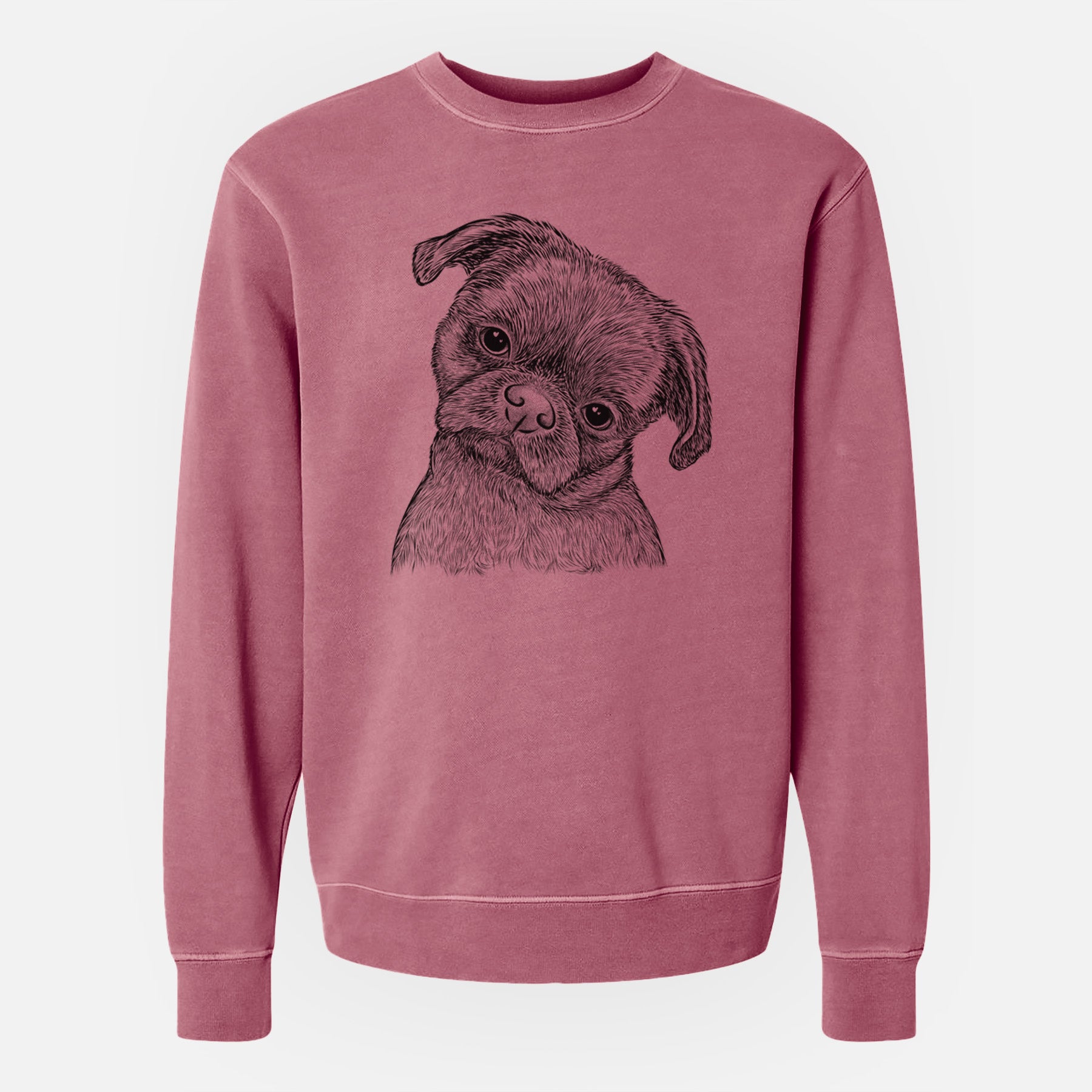 Bare Koko the Shih Tzu - Unisex Pigment Dyed Crew Sweatshirt