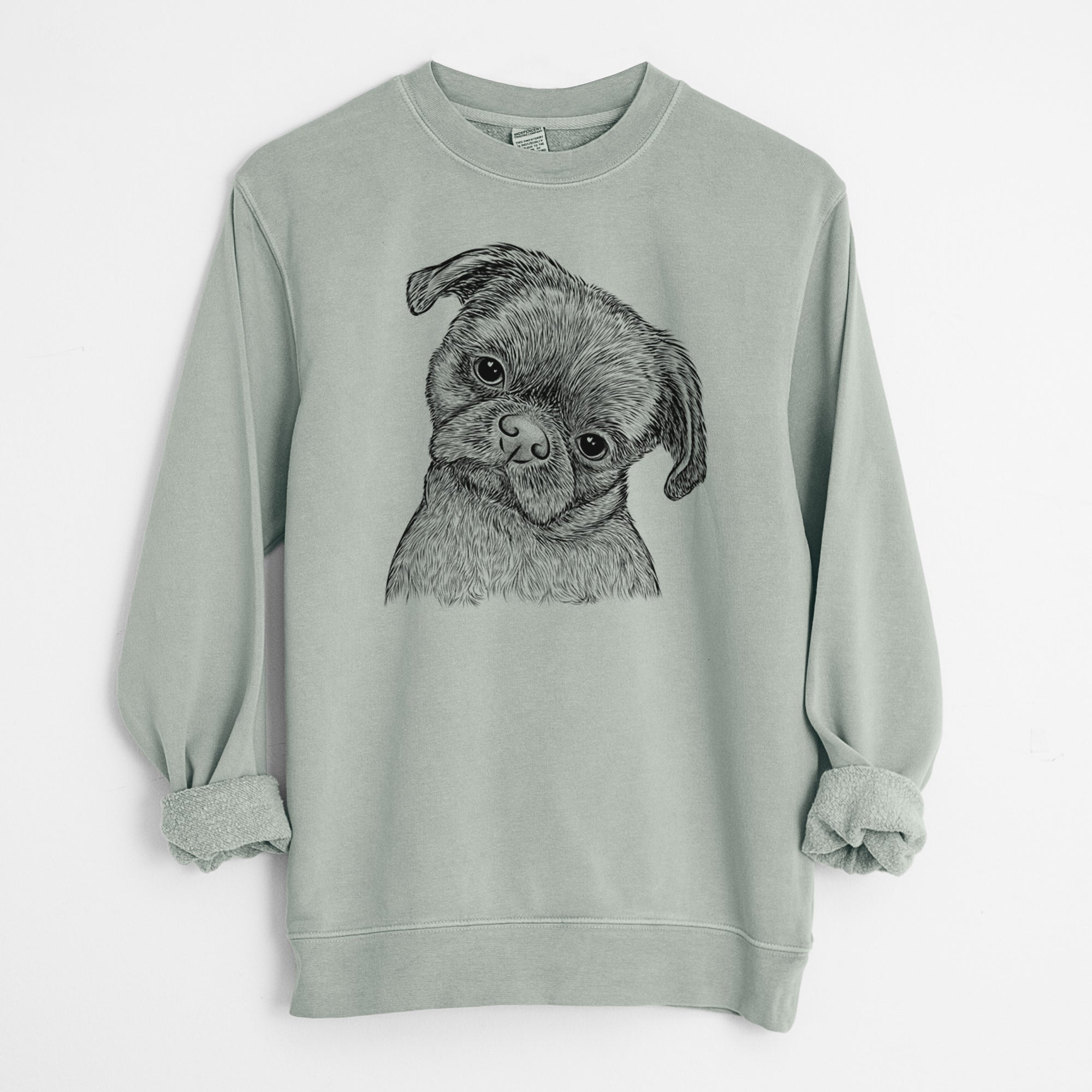 Bare Koko the Shih Tzu - Unisex Pigment Dyed Crew Sweatshirt