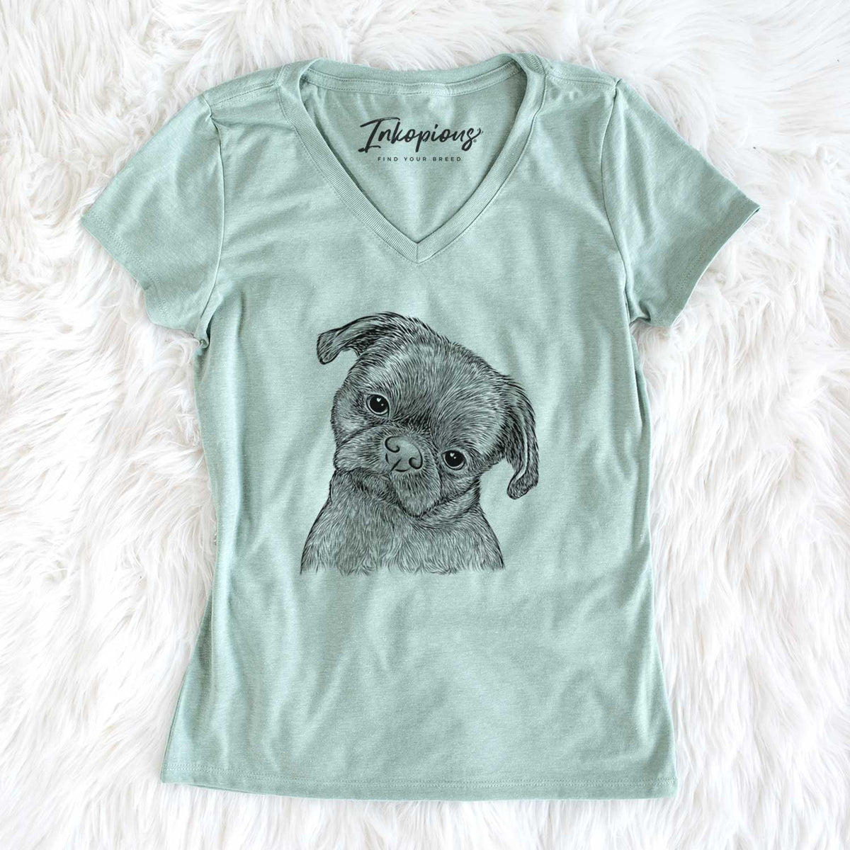 Bare Koko the Shih Tzu - Women&#39;s V-neck Shirt