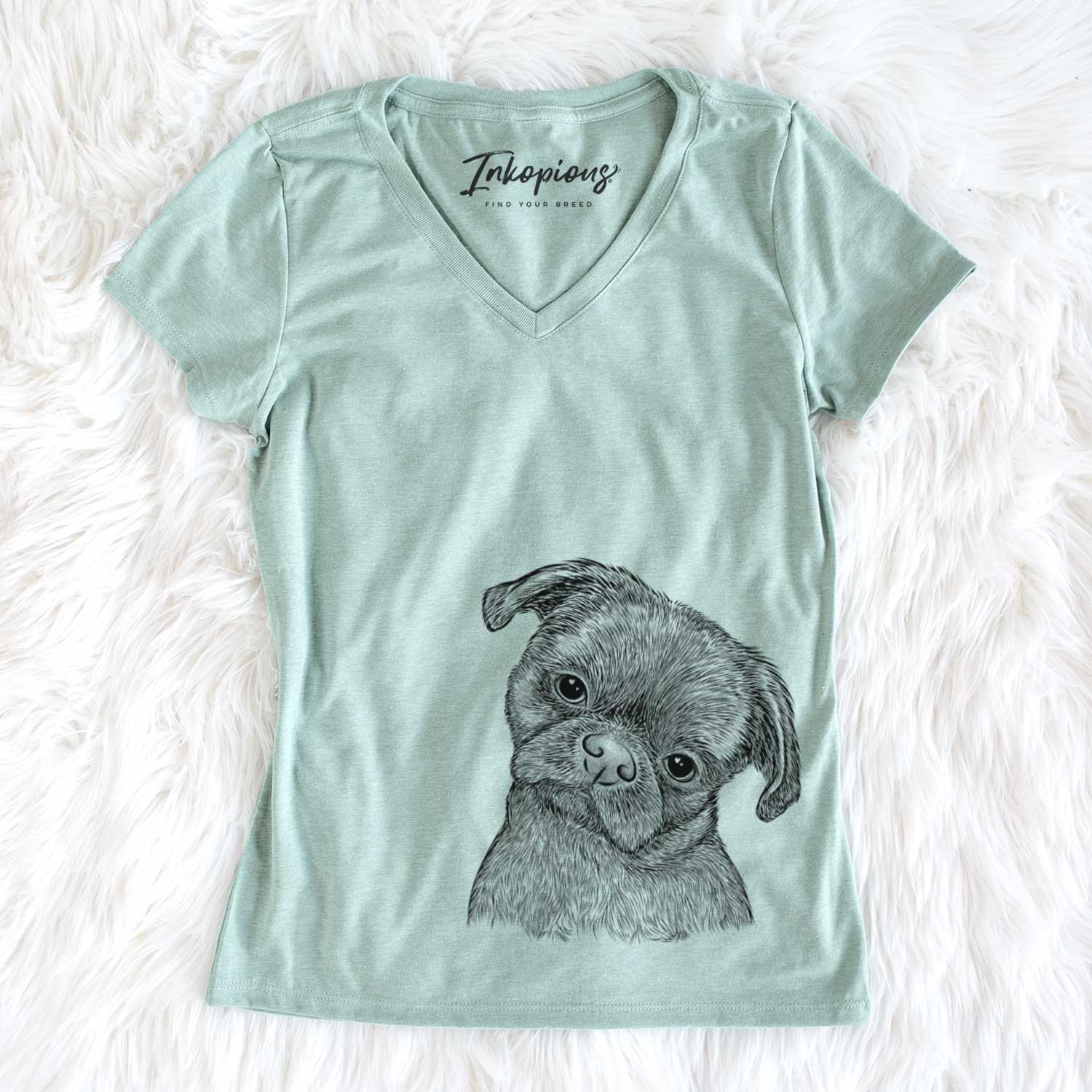 Bare Koko the Shih Tzu - Women's V-neck Shirt