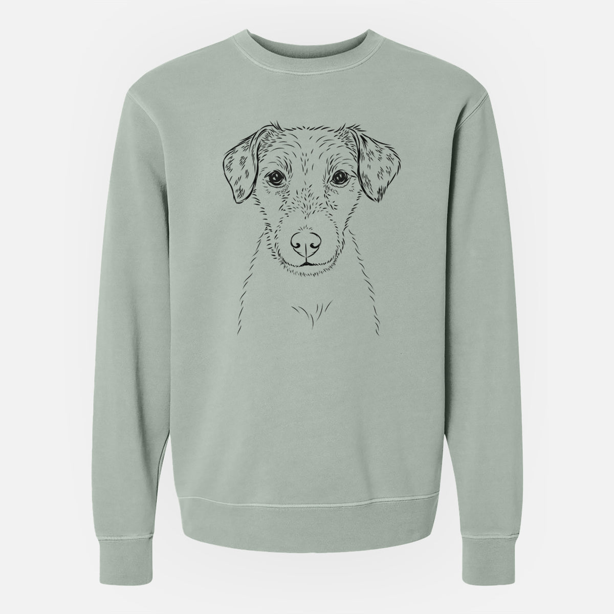 Bare Kozmo the Jack Russell Terrier - Unisex Pigment Dyed Crew Sweatshirt