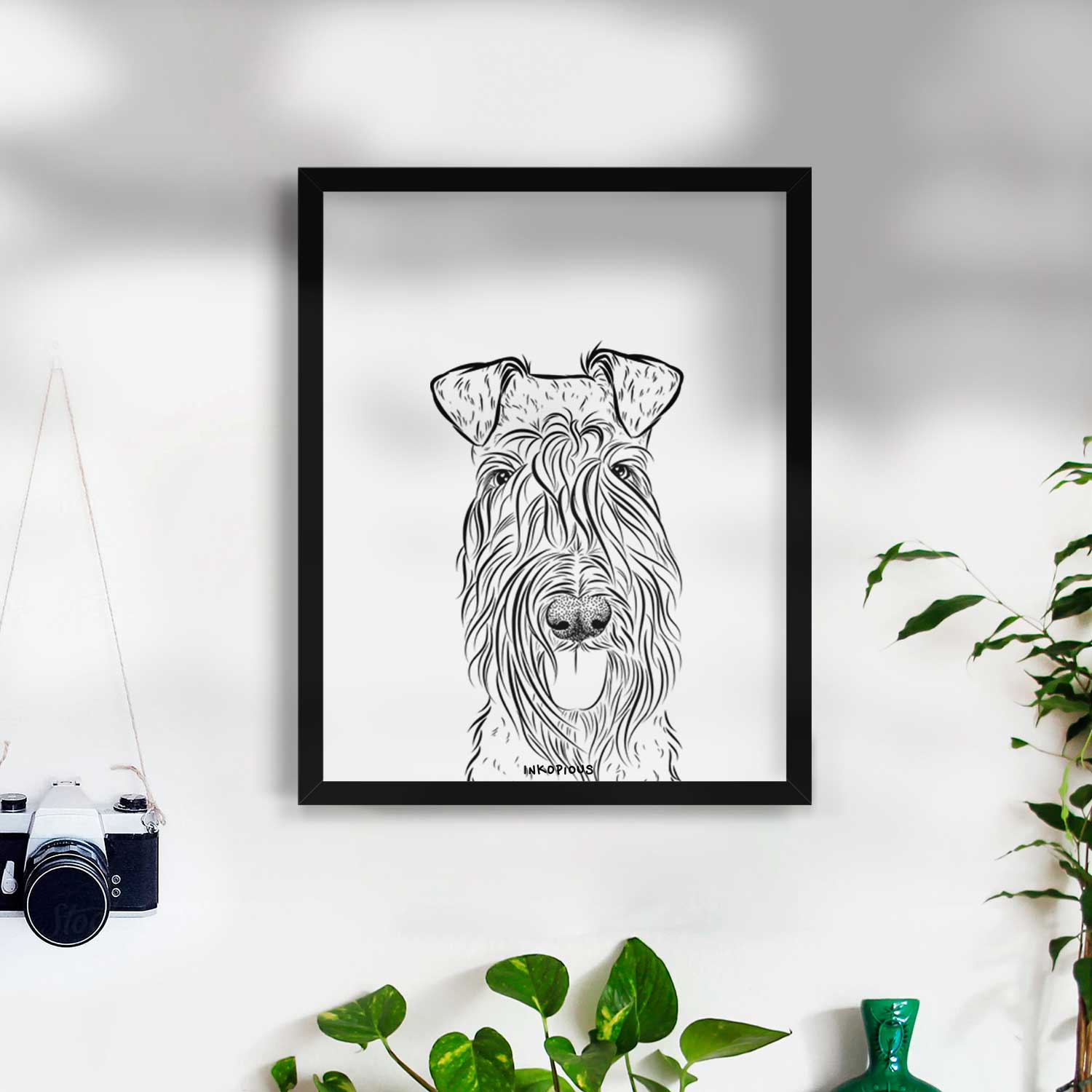 Kricket the Kerry Blue Terrier Art Print