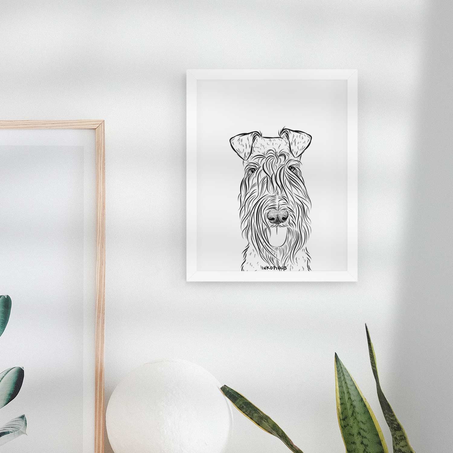 Kricket the Kerry Blue Terrier Art Print