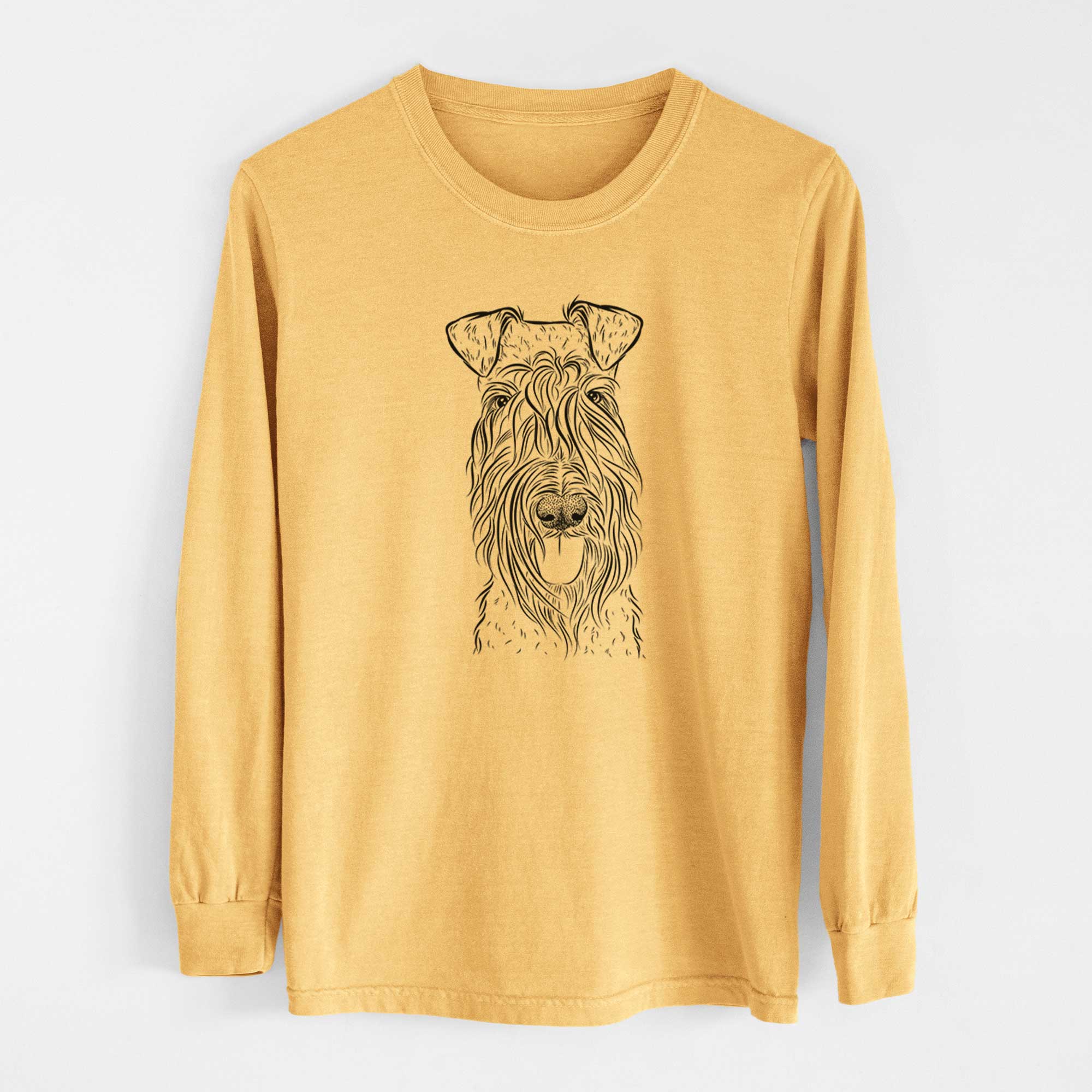 Bare Kricket the Kerry Blue Terrier - Heavyweight 100% Cotton Long Sleeve