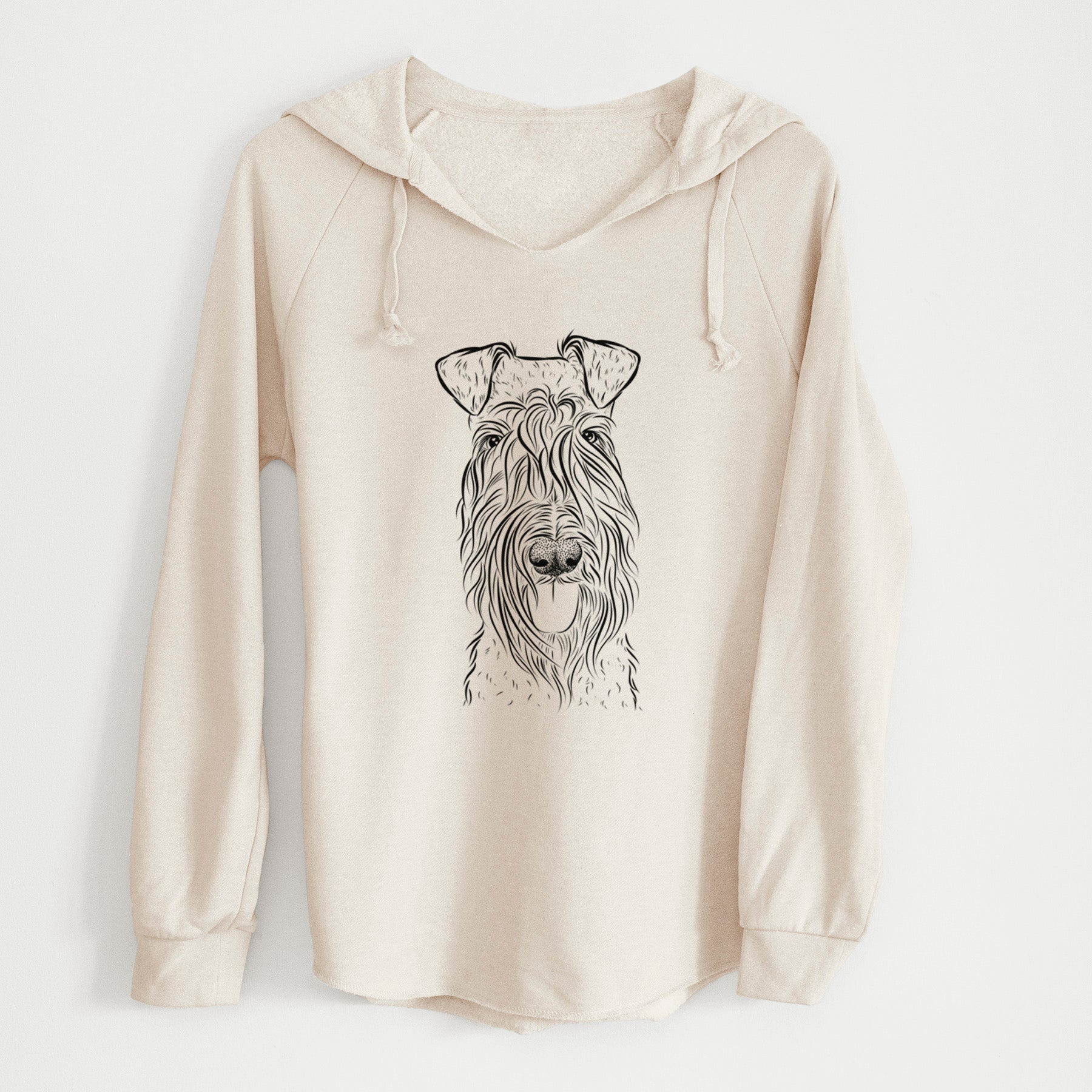 Bare Kricket the Kerry Blue Terrier - Cali Wave Hooded Sweatshirt