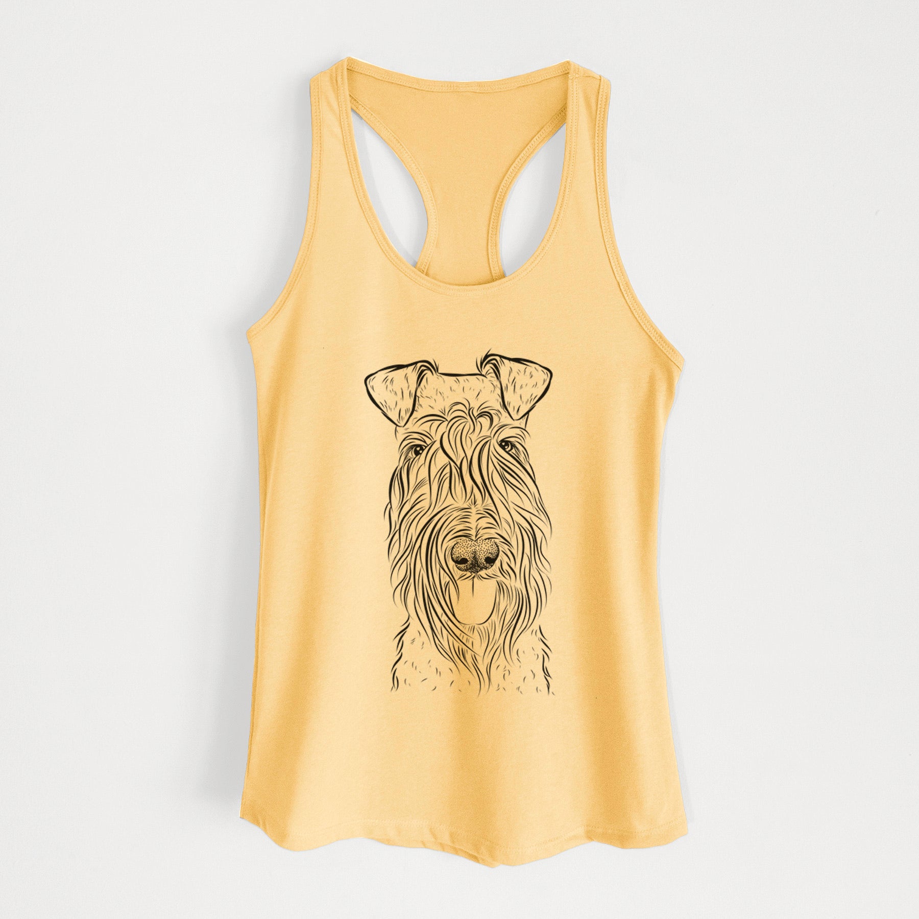 Kricket the Kerry Blue Terrier - Women's Racerback Tanktop