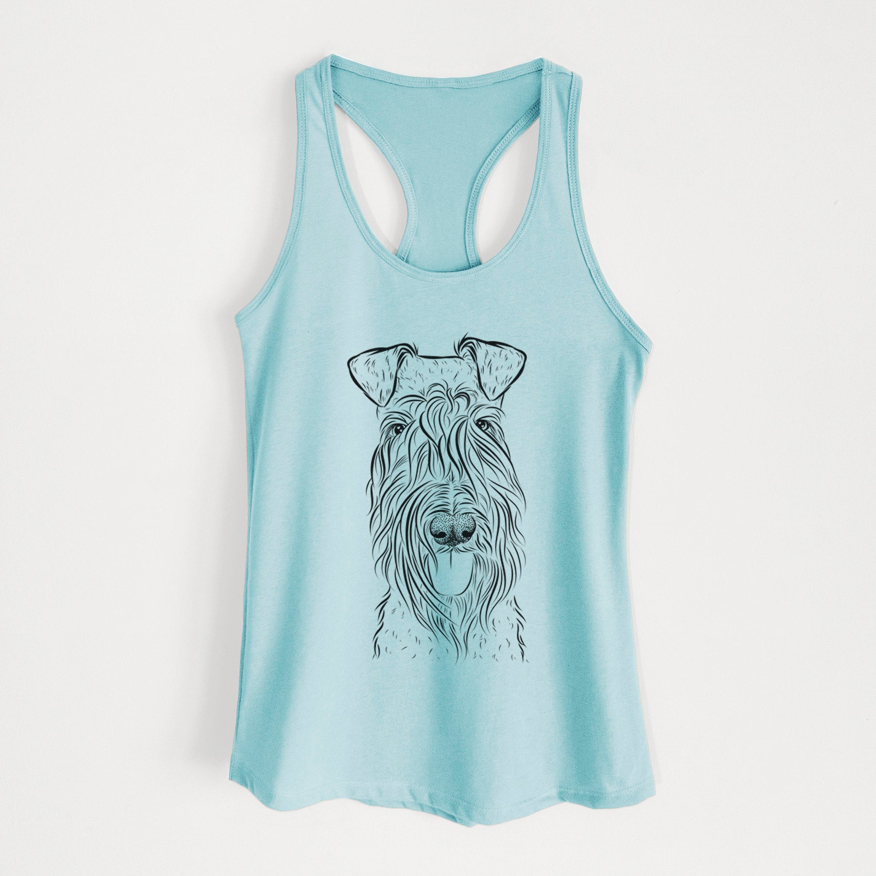 Kricket the Kerry Blue Terrier - Women's Racerback Tanktop