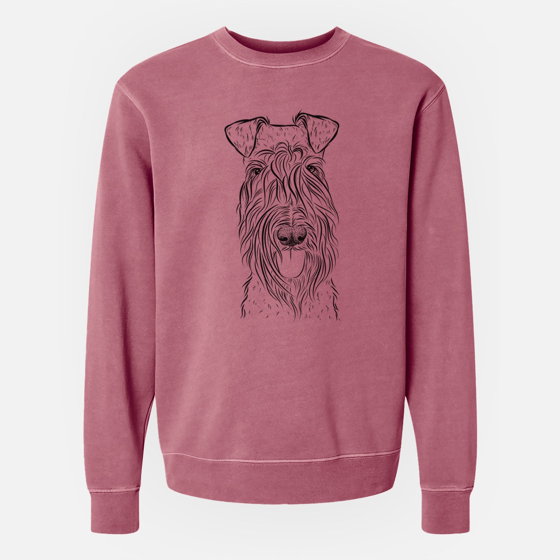 Bare Kricket the Kerry Blue Terrier - Unisex Pigment Dyed Crew Sweatshirt