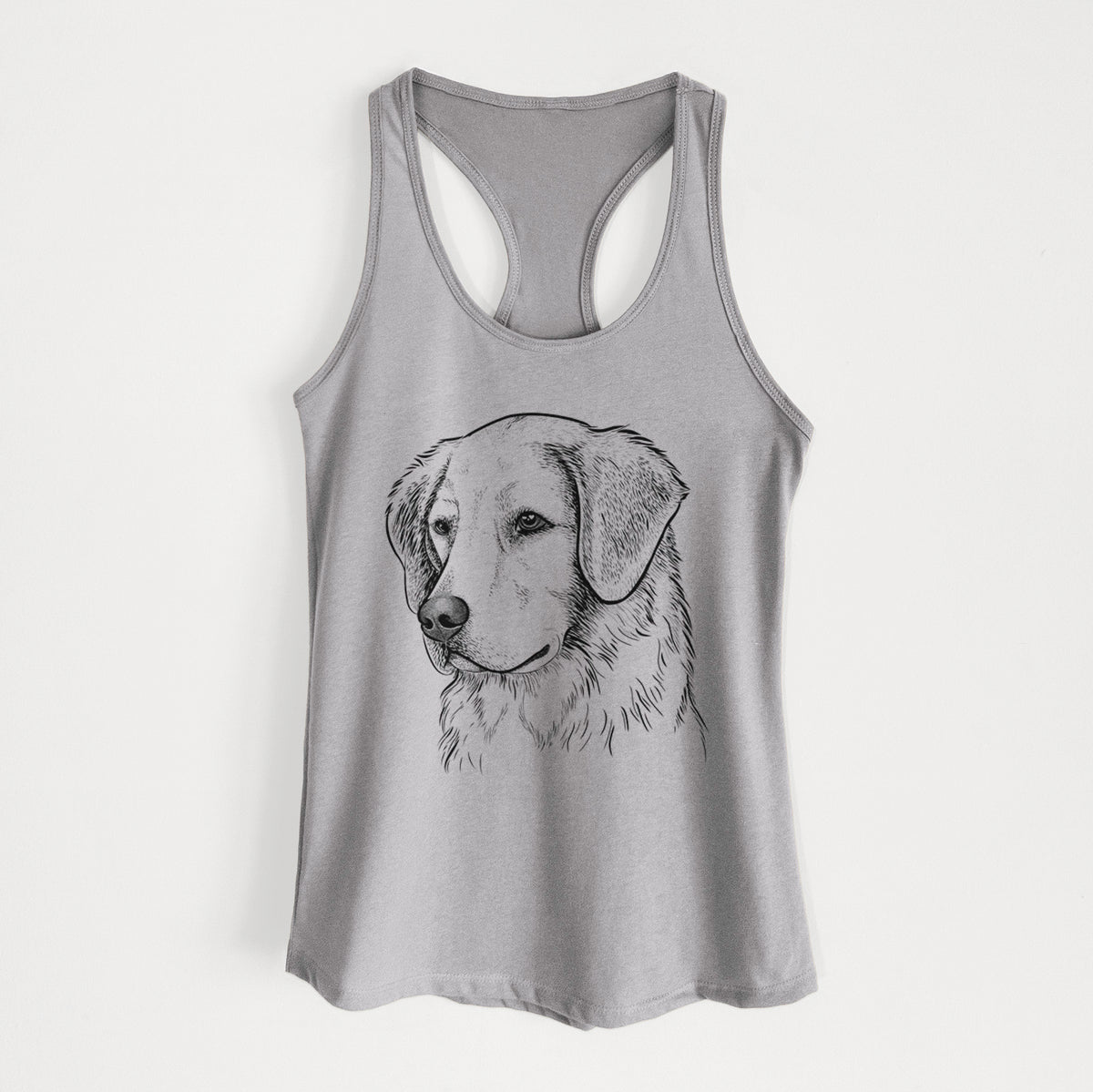 Kula the Golden Retriever - Women&#39;s Racerback Tanktop