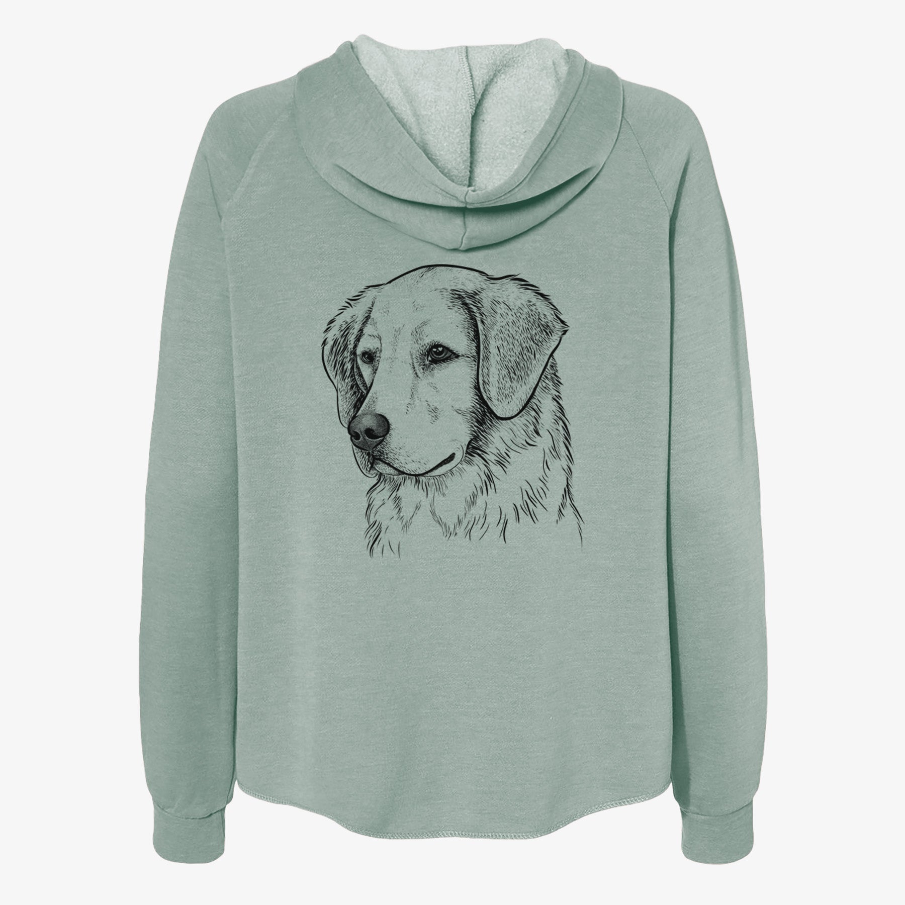 Kula the Golden Retriever - Women's Cali Wave Zip-Up Sweatshirt