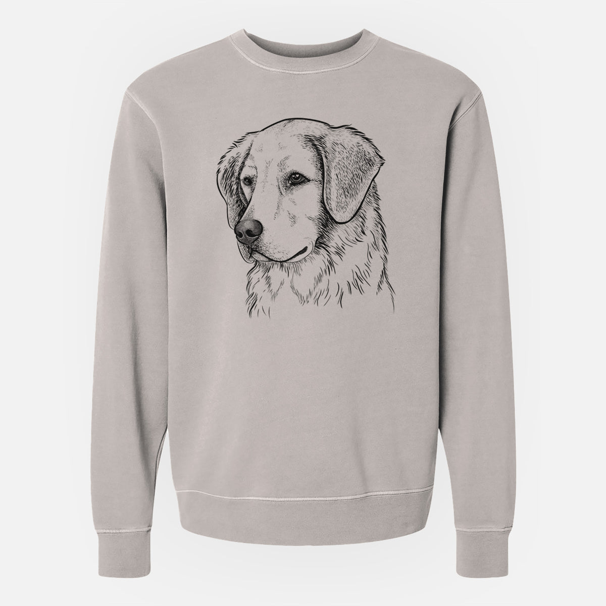 Bare Kula the Golden Retriever - Unisex Pigment Dyed Crew Sweatshirt