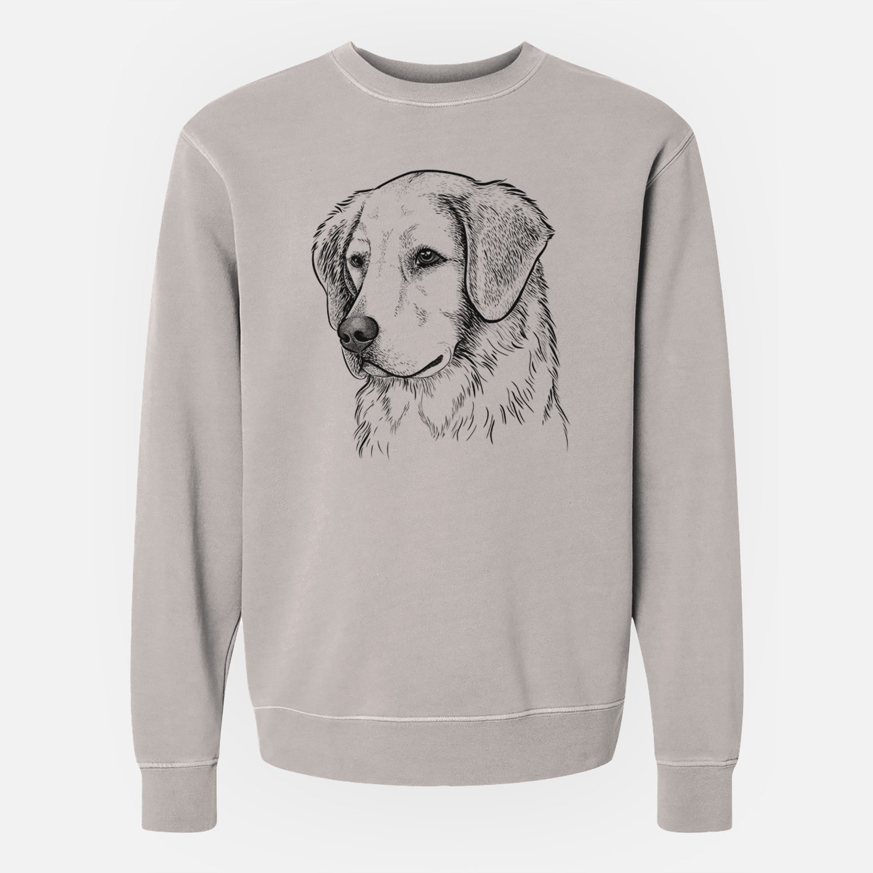 Bare Kula the Golden Retriever - Unisex Pigment Dyed Crew Sweatshirt