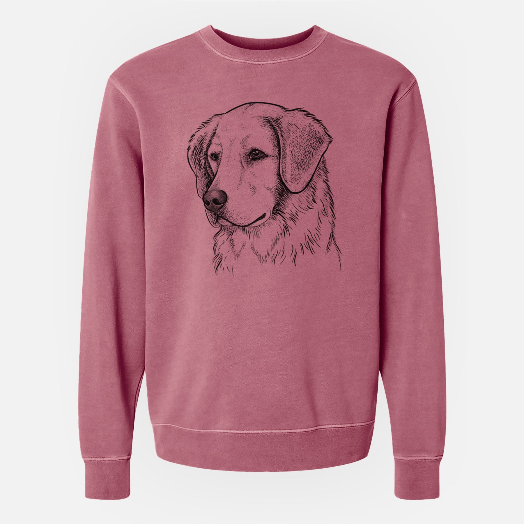 Bare Kula the Golden Retriever - Unisex Pigment Dyed Crew Sweatshirt