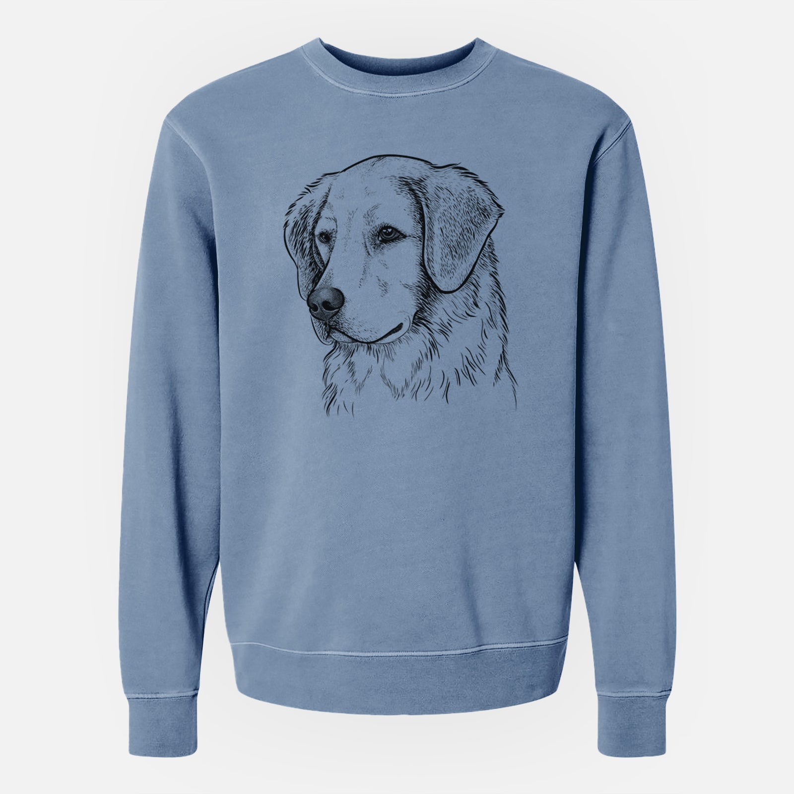 Bare Kula the Golden Retriever - Unisex Pigment Dyed Crew Sweatshirt