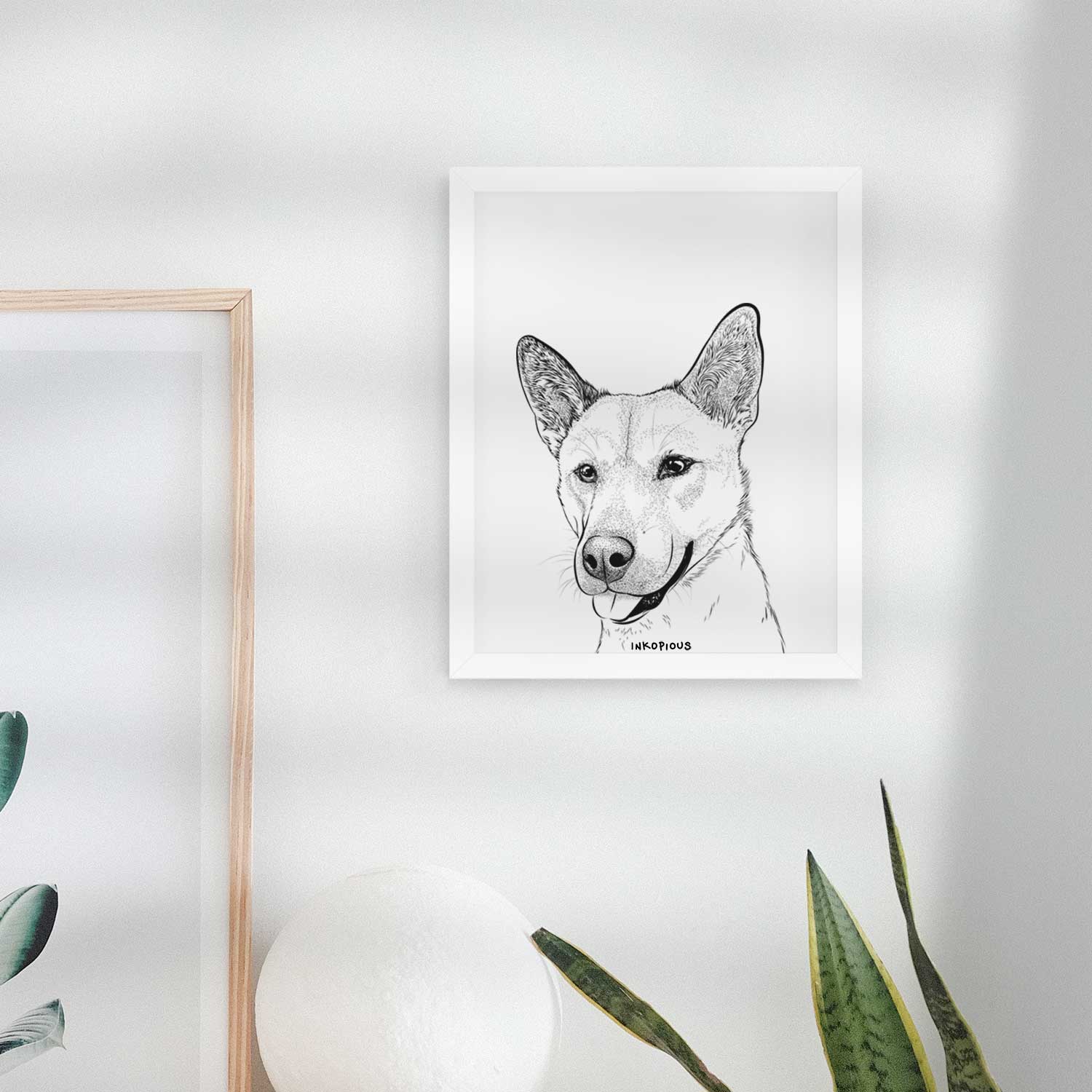 Kulfi the Jindo Shiba Inu Mix Art Print