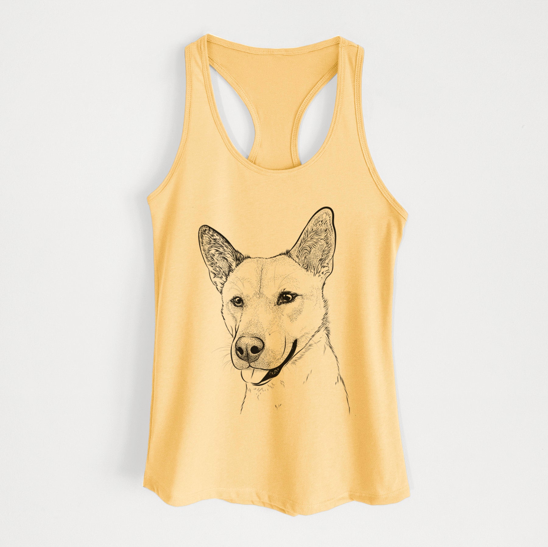 Kulfi the Jindo Shiba Inu Mix - Women's Racerback Tanktop