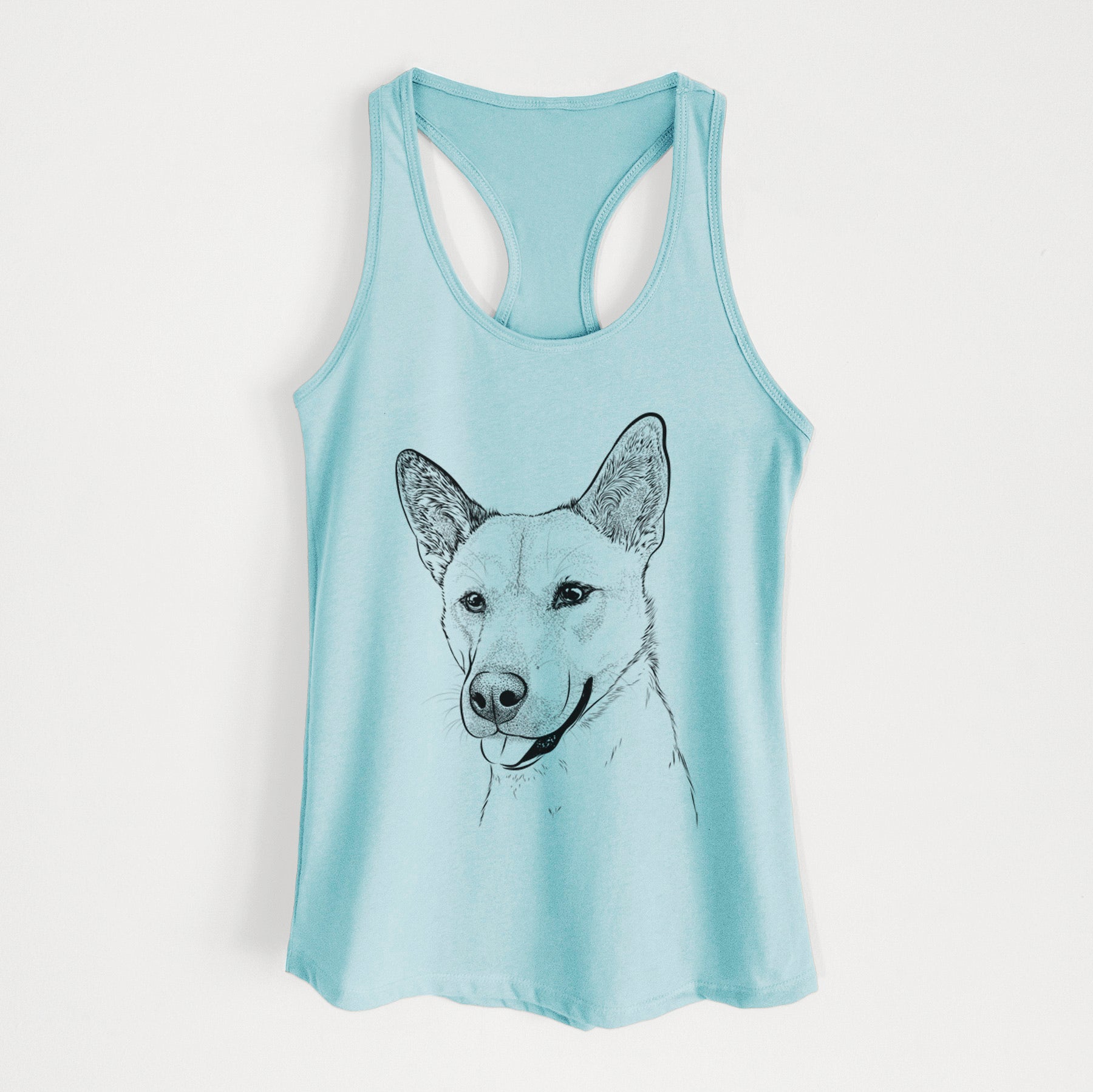 Kulfi the Jindo Shiba Inu Mix - Women's Racerback Tanktop